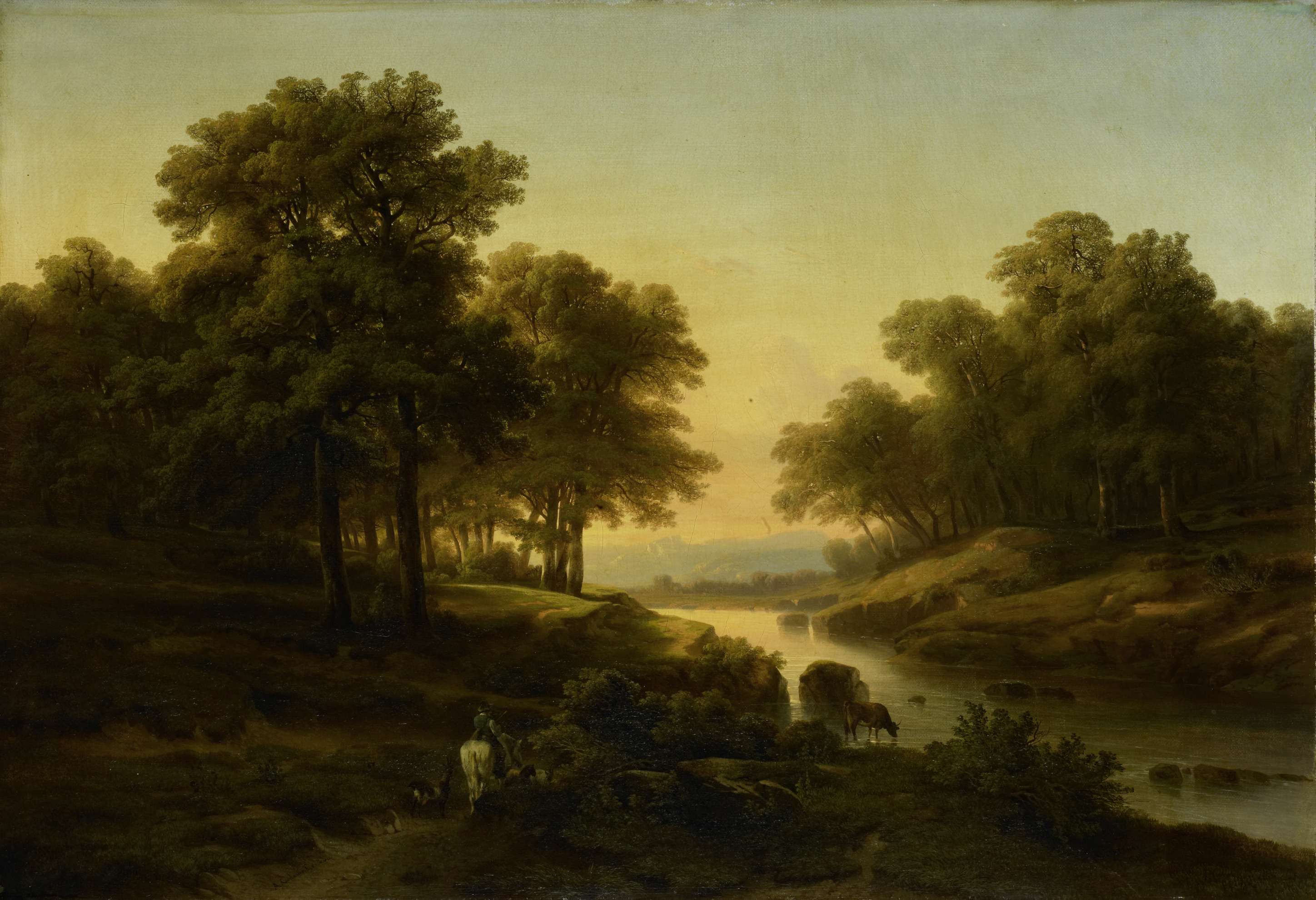 Landscape, by Alexandre Calame, public domain