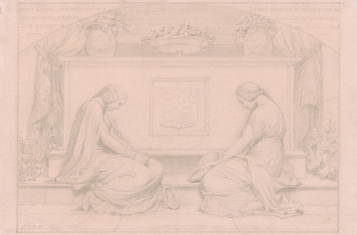 Paul Delaroche's 'Mourners at a Tomb' captures a somber scene of grief.