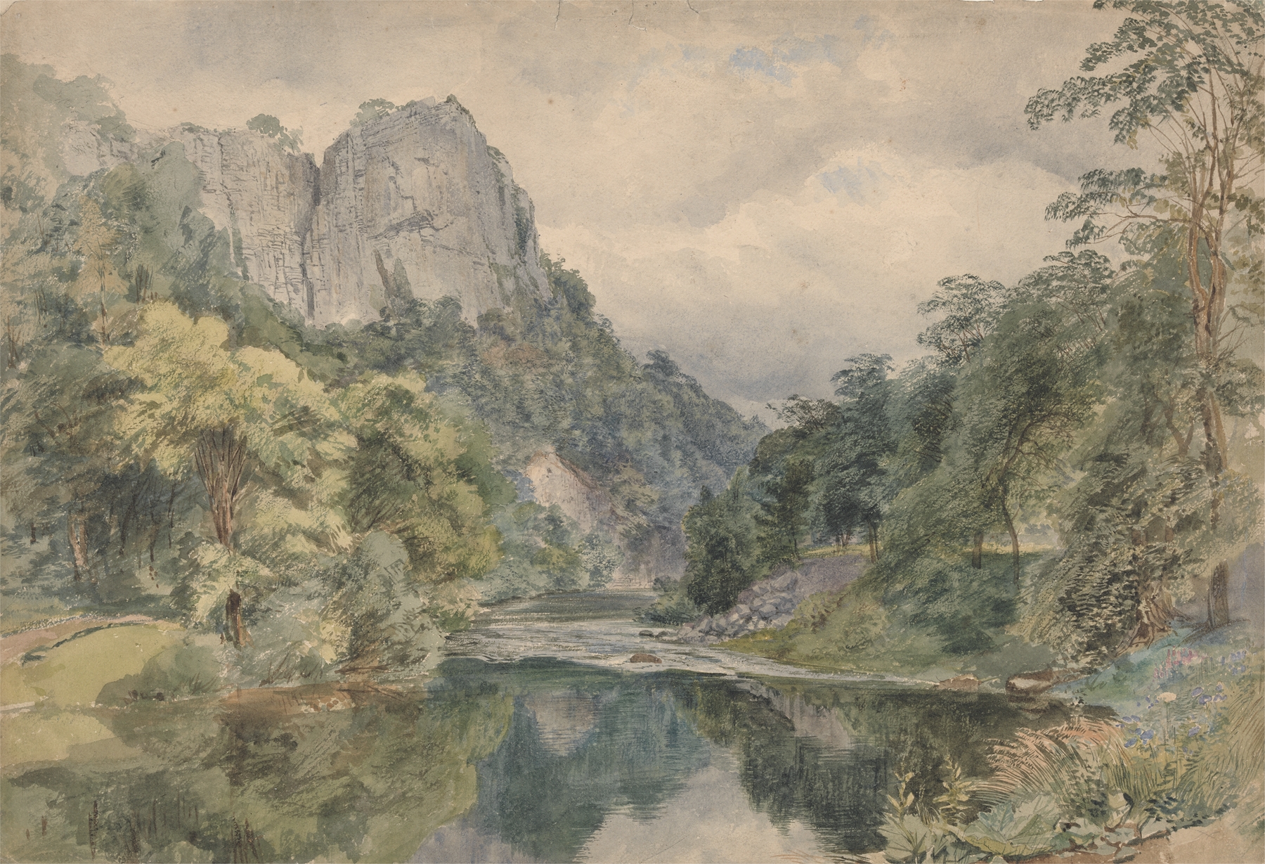 High Tor, Matlock, by Henry Moore, public domain