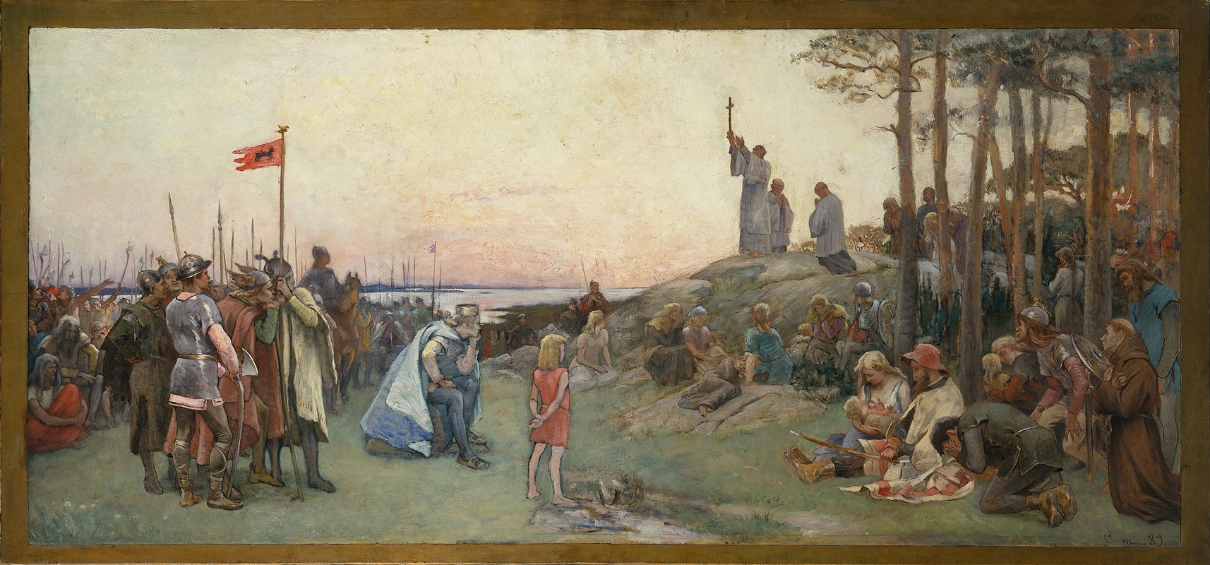 Ansgar Preaching Christianity by Gustaf Cederström