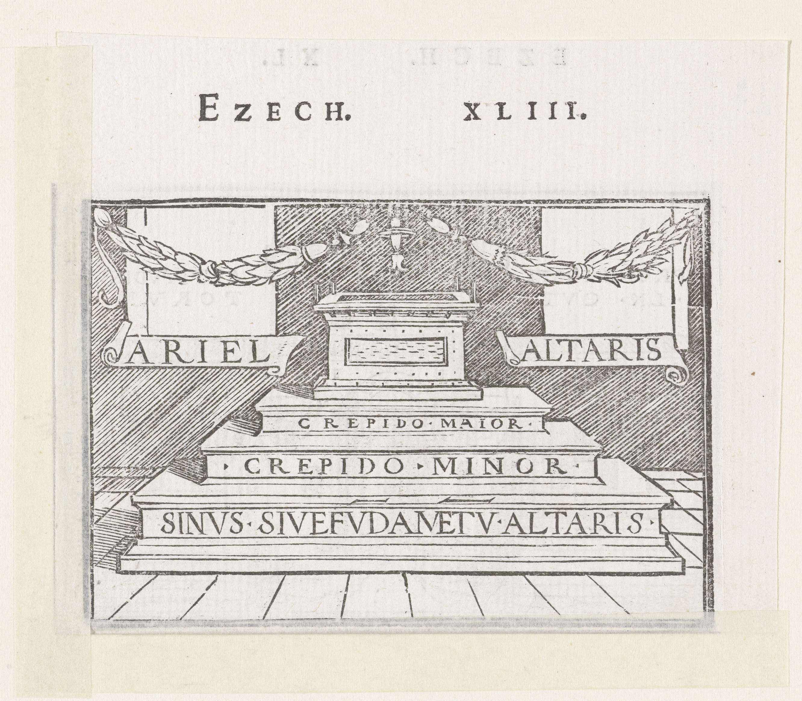 Religious scene featuring an altar, paper work by Hans Holbein (II)