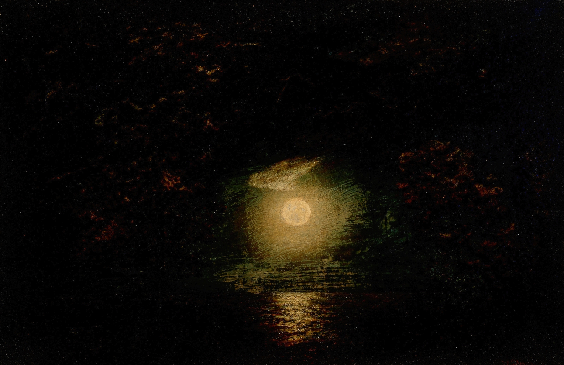 Moonlight, by Ralph Albert Blakelock, public domain