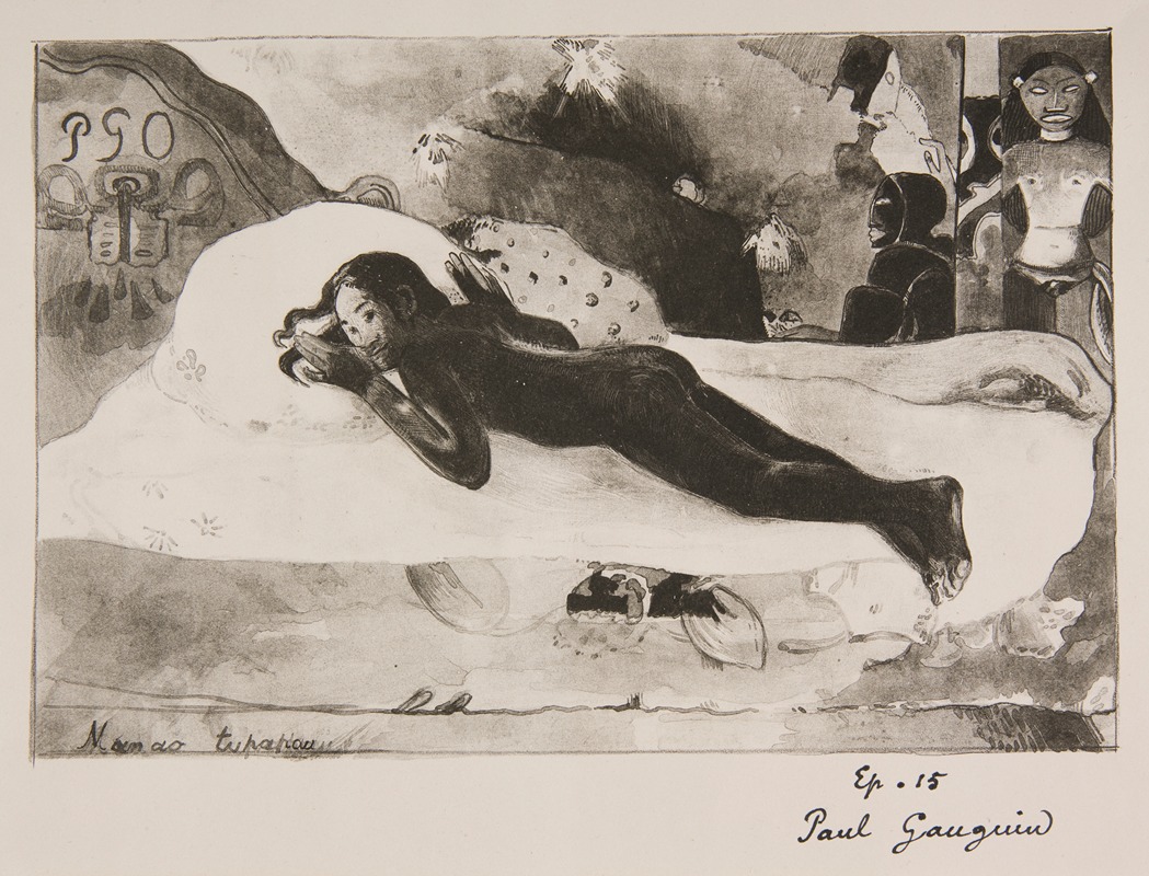 Paul Gauguin's 'Manao Tupapau' explores themes of death and the spirit world.