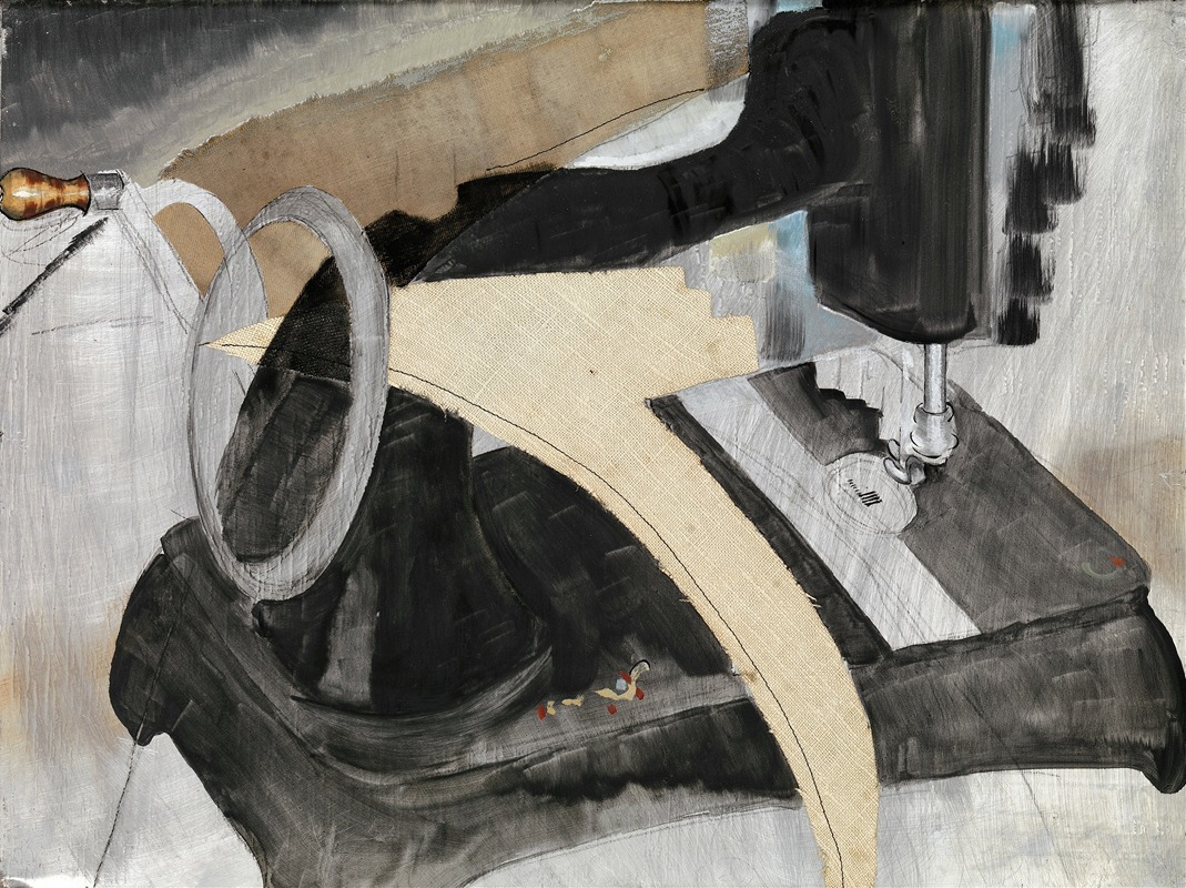 Arthur Dove's 'Hand Sewing Machine' explores the intersection of technology and art.