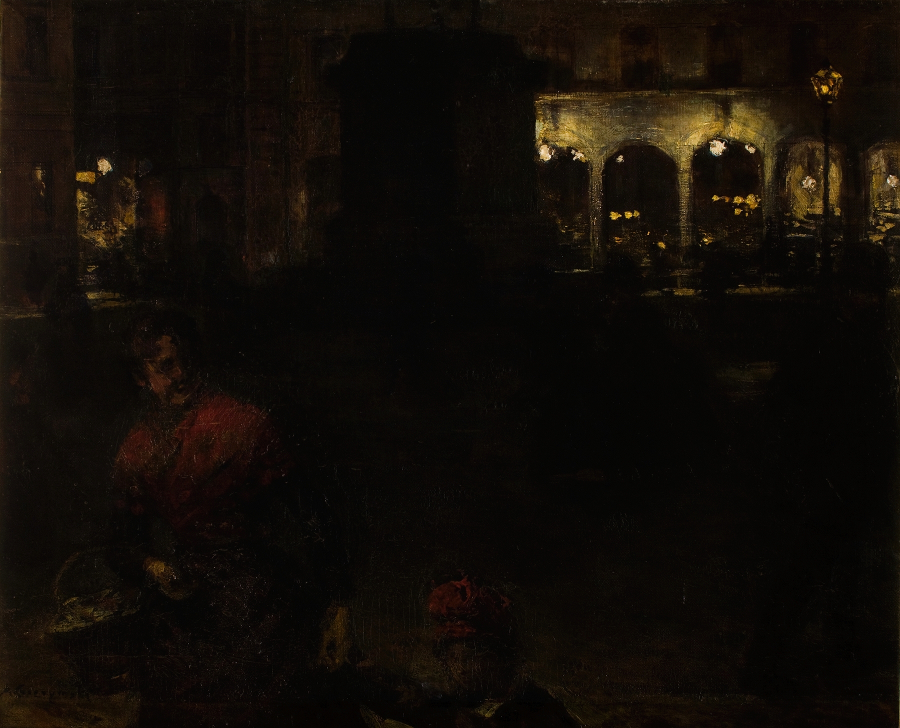 Motif from the Wittelsbachs’ Square in Munich, by Aleksander Gierymski, public domain