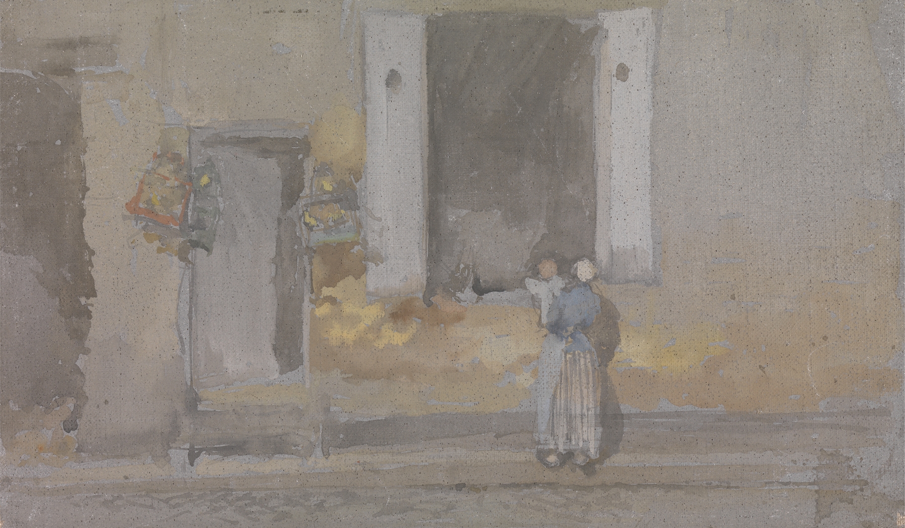 A House with an Open Window by James Abbott McNeill Whistler, oil painting, interior scene