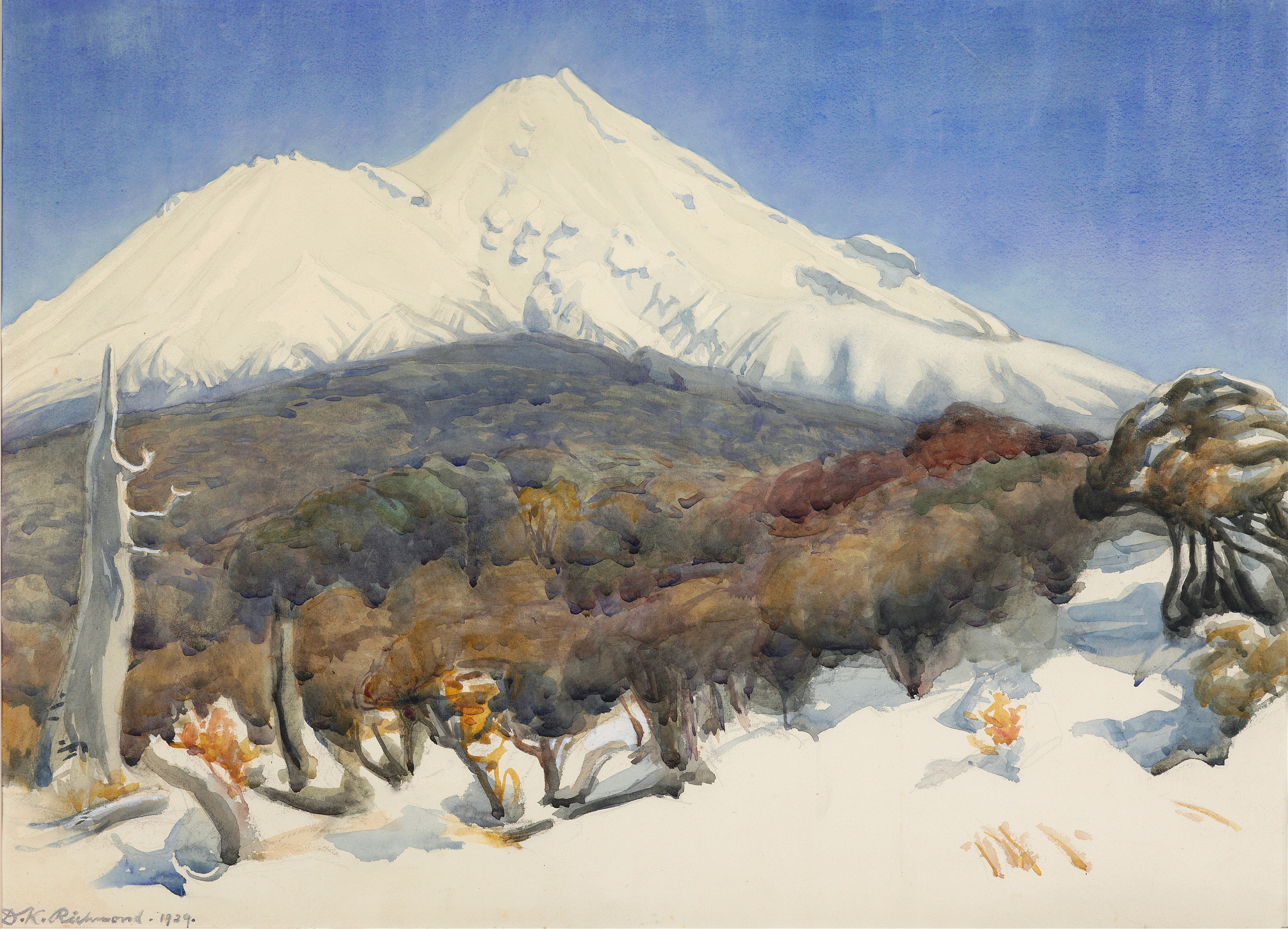 Landscape of Mount Egmont by Dorothy Richmond, medium unknown