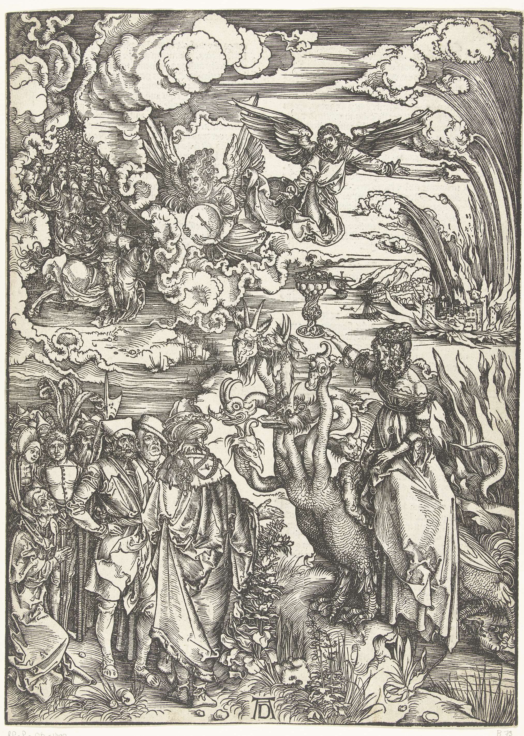 De hoer van Babylon, by Albrecht Dürer, public domain