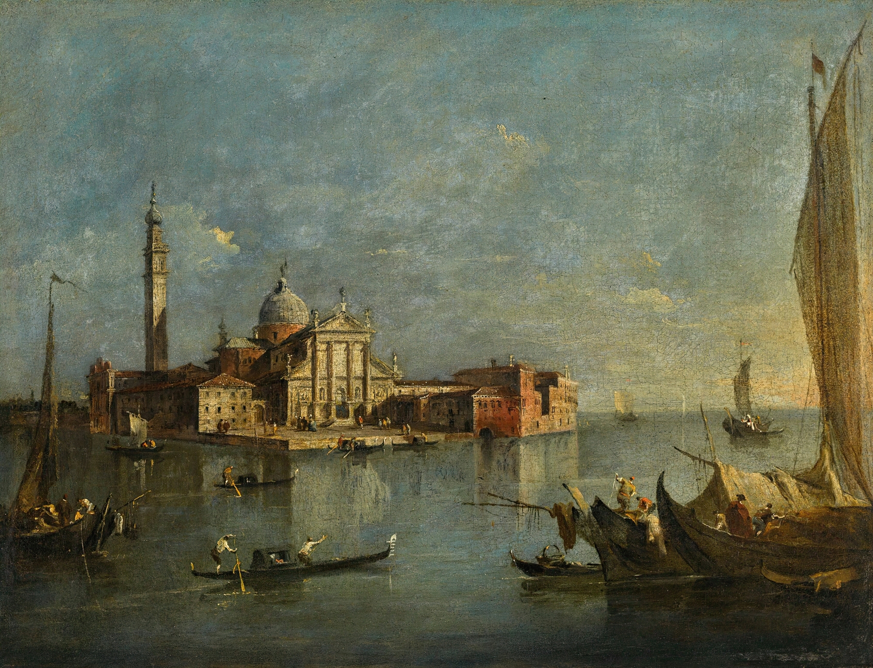 Venice, A View Of San Giorgio Maggiore, by Francesco Guardi, public domain