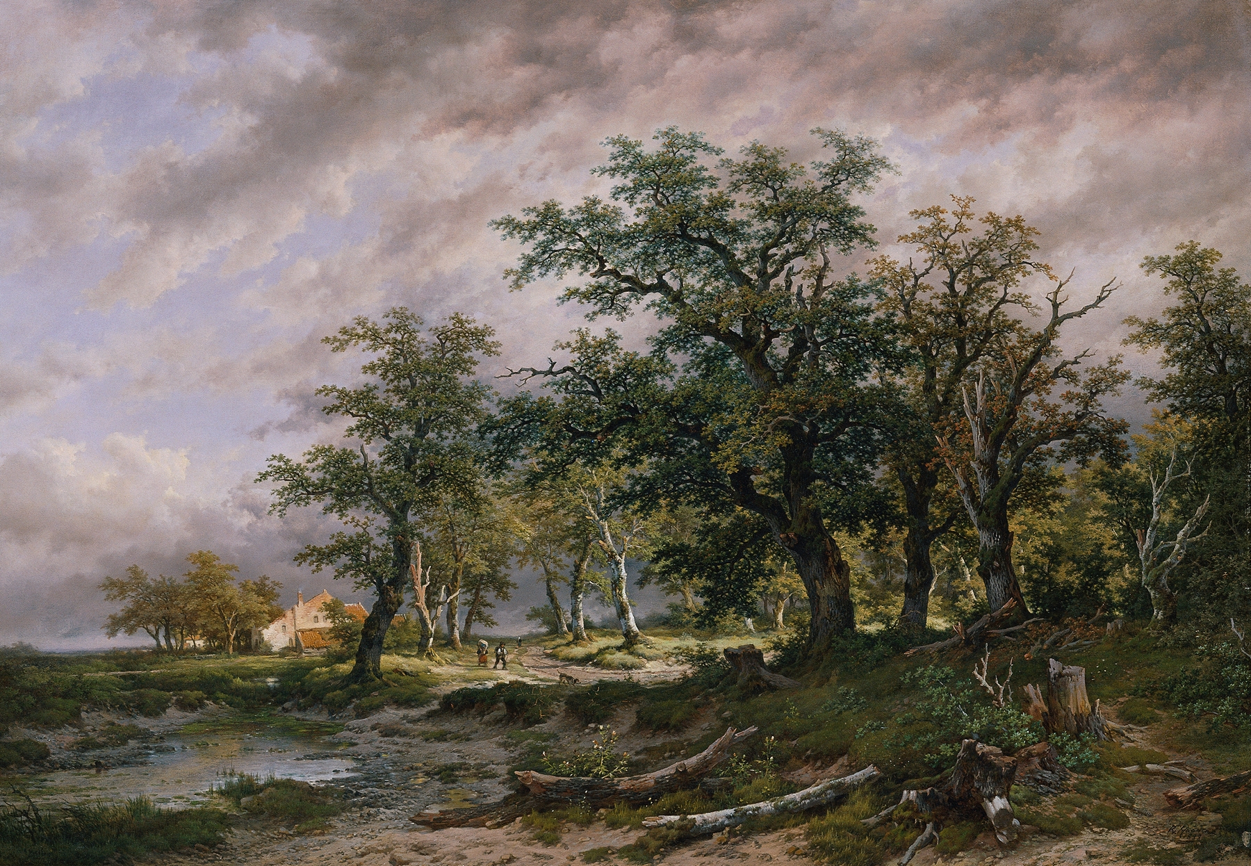 Große holländische Landschaft, by Remigius Adrianus van Haanen, public domain