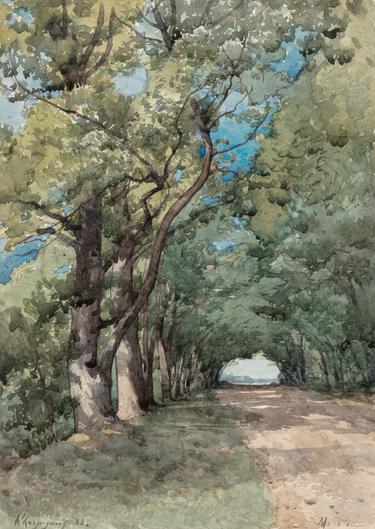 Allée sous-bois, by Henri-Joseph Harpignies, public domain