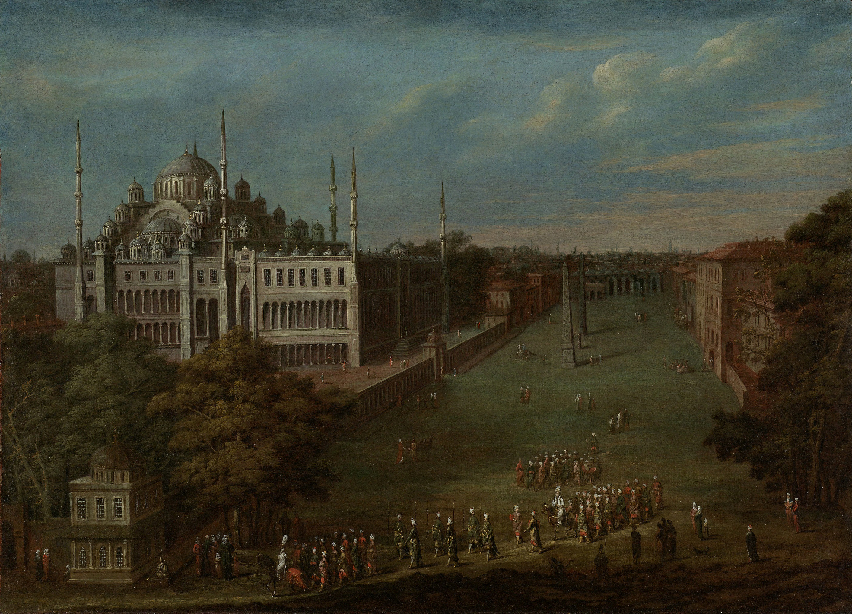 The Grand Vizier Crossing the Atmeydanı, oil painting by Jean Baptiste Vanmour