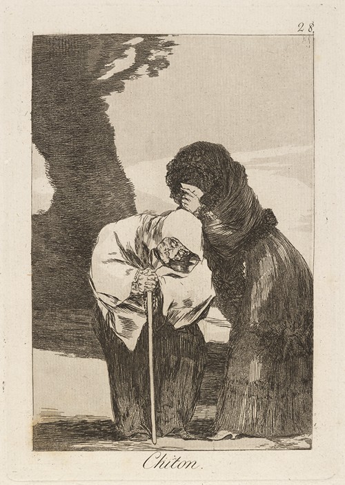 A figure draped in a flowing garment, surrounded by a dark, moody atmosphere.