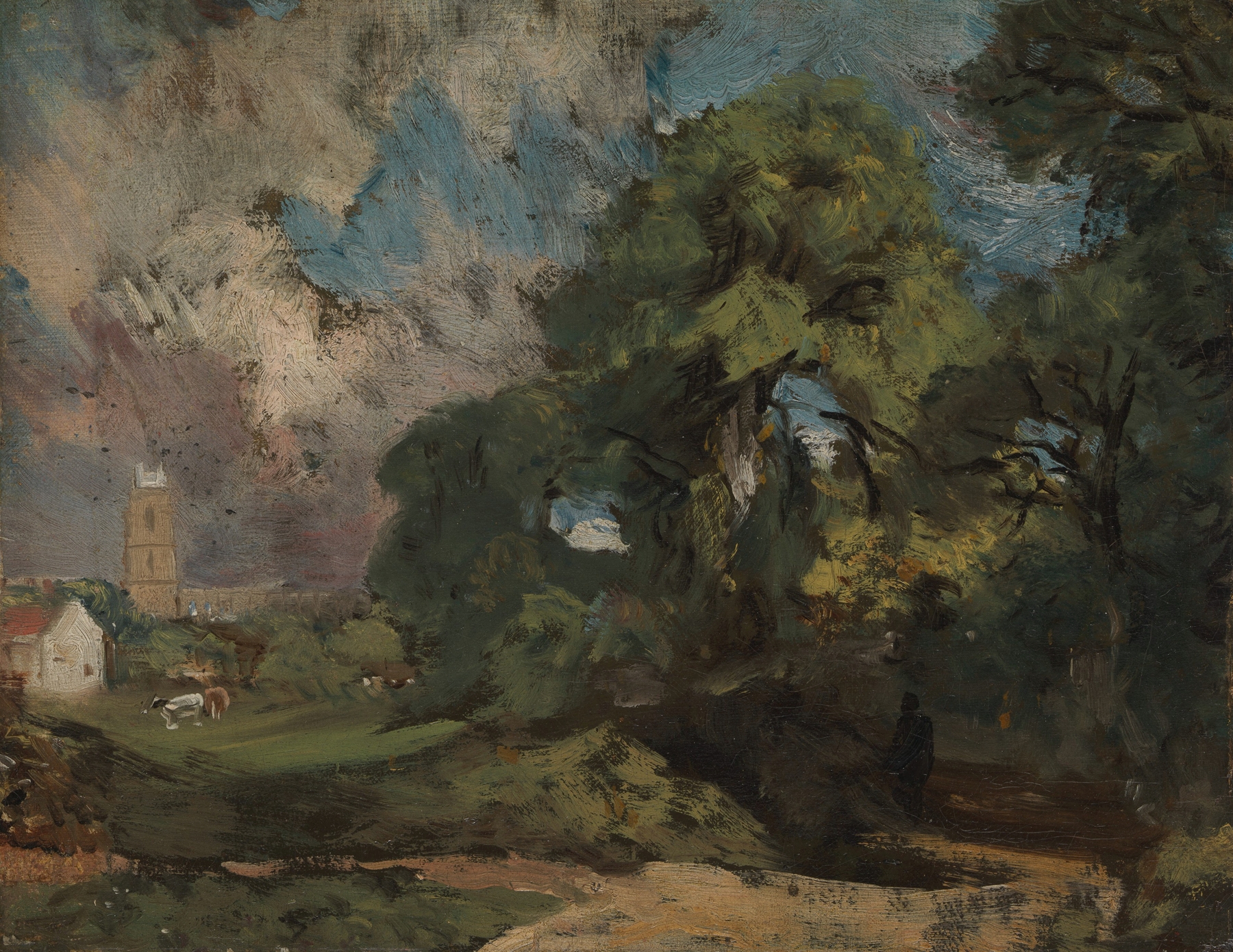Stoke-by-Nayland, by John Constable, public domain