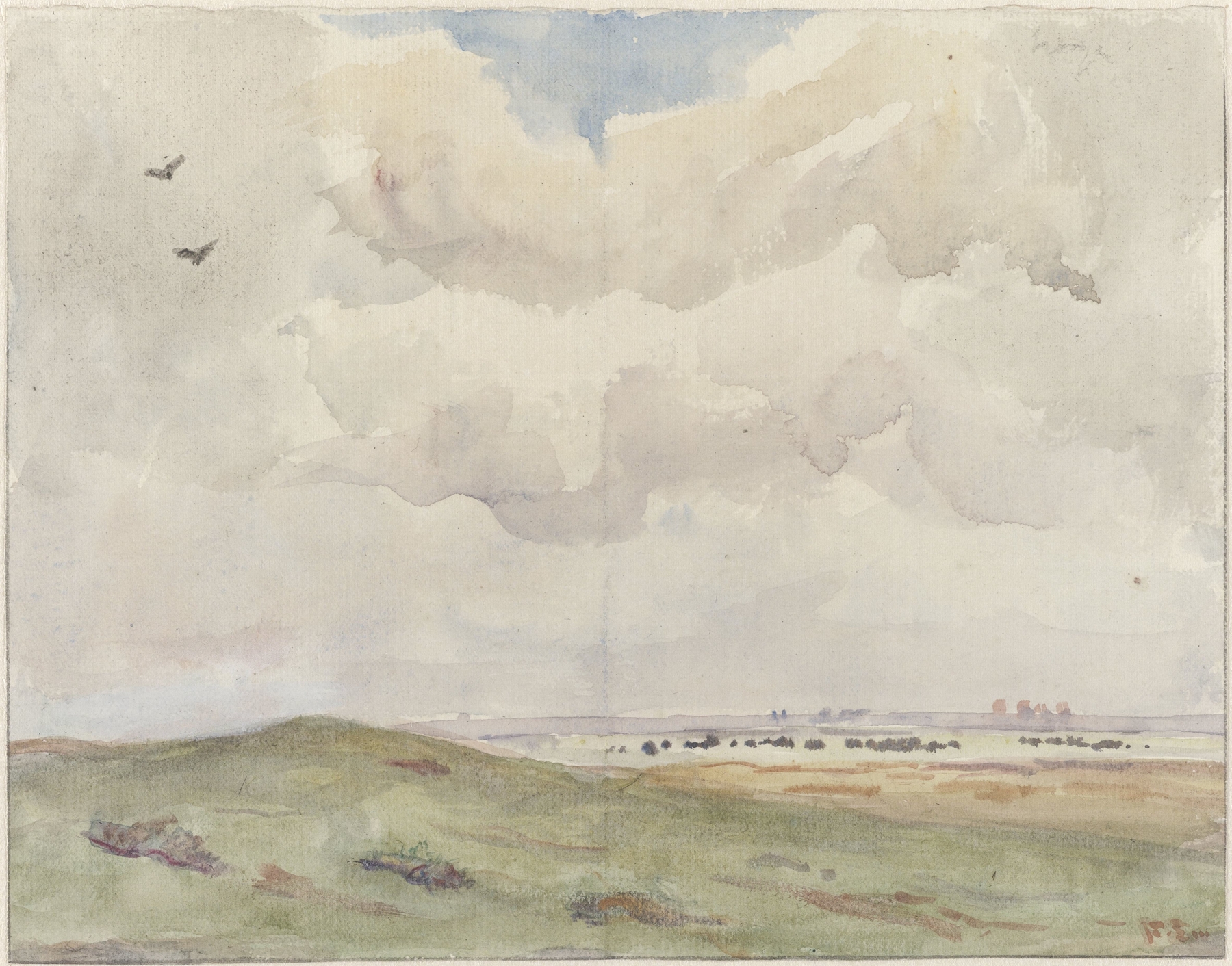 Duinlandschap met kudde, by Frans Smissaert, public domain