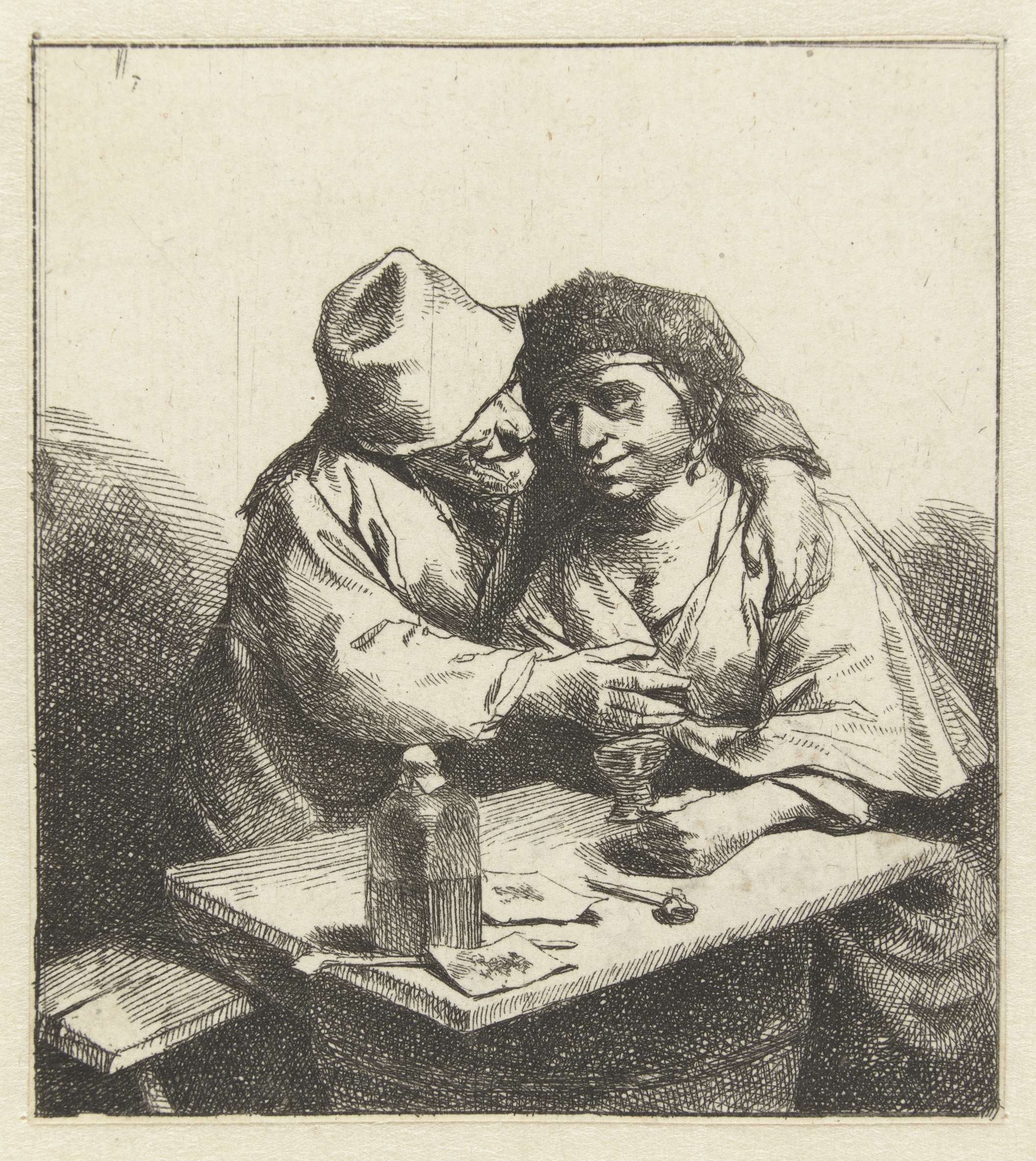 Liefdespaar, by Cornelis Pietersz. Bega, public domain