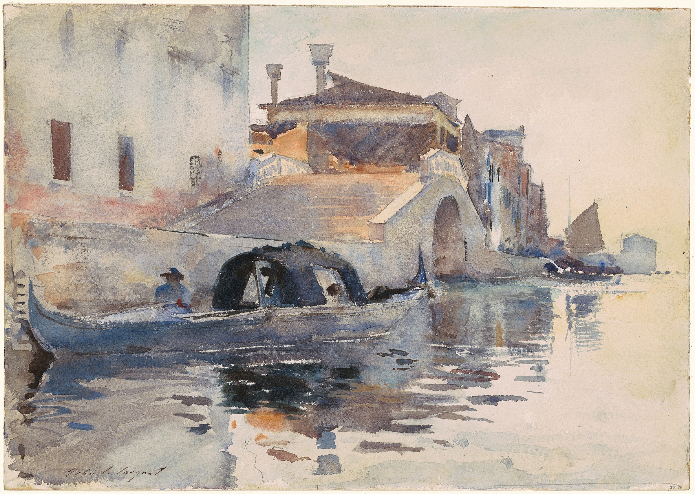 Ponte Panada, Fondamenta Nuove, Venice, by John Singer Sargent, public domain