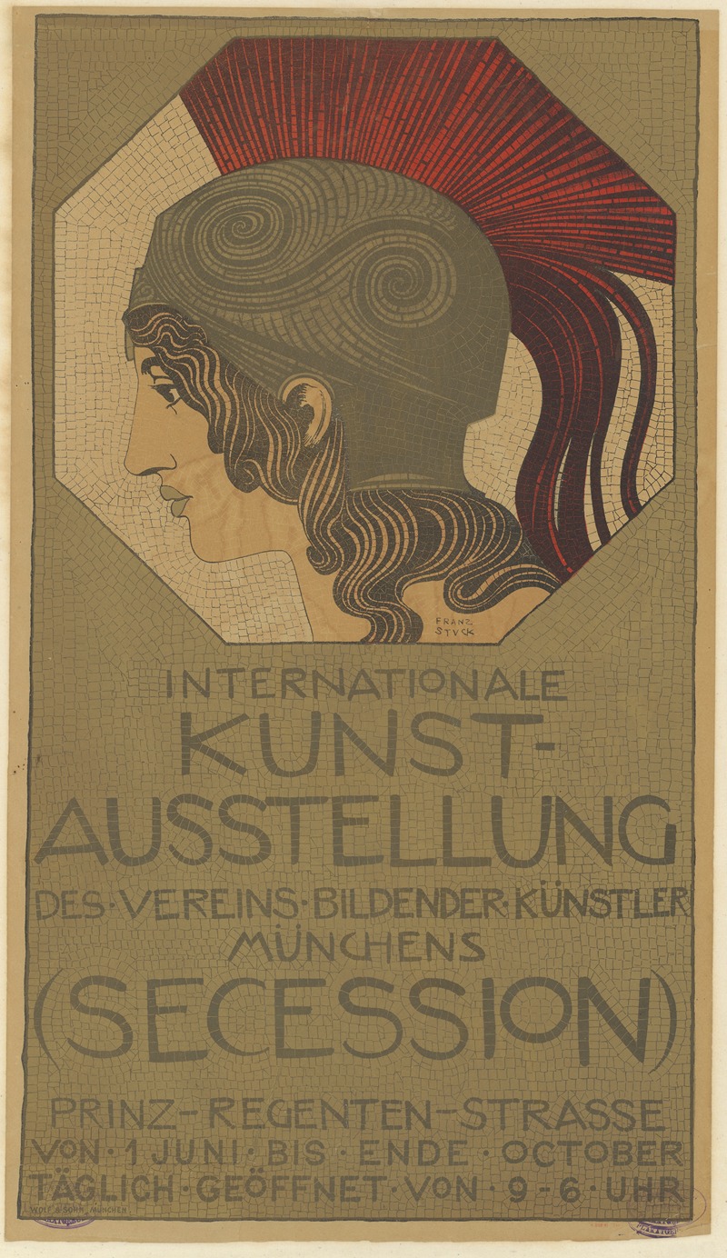 Franz von Stuck's painting captures the essence of the International Kunst-Ausstellung in Munich.