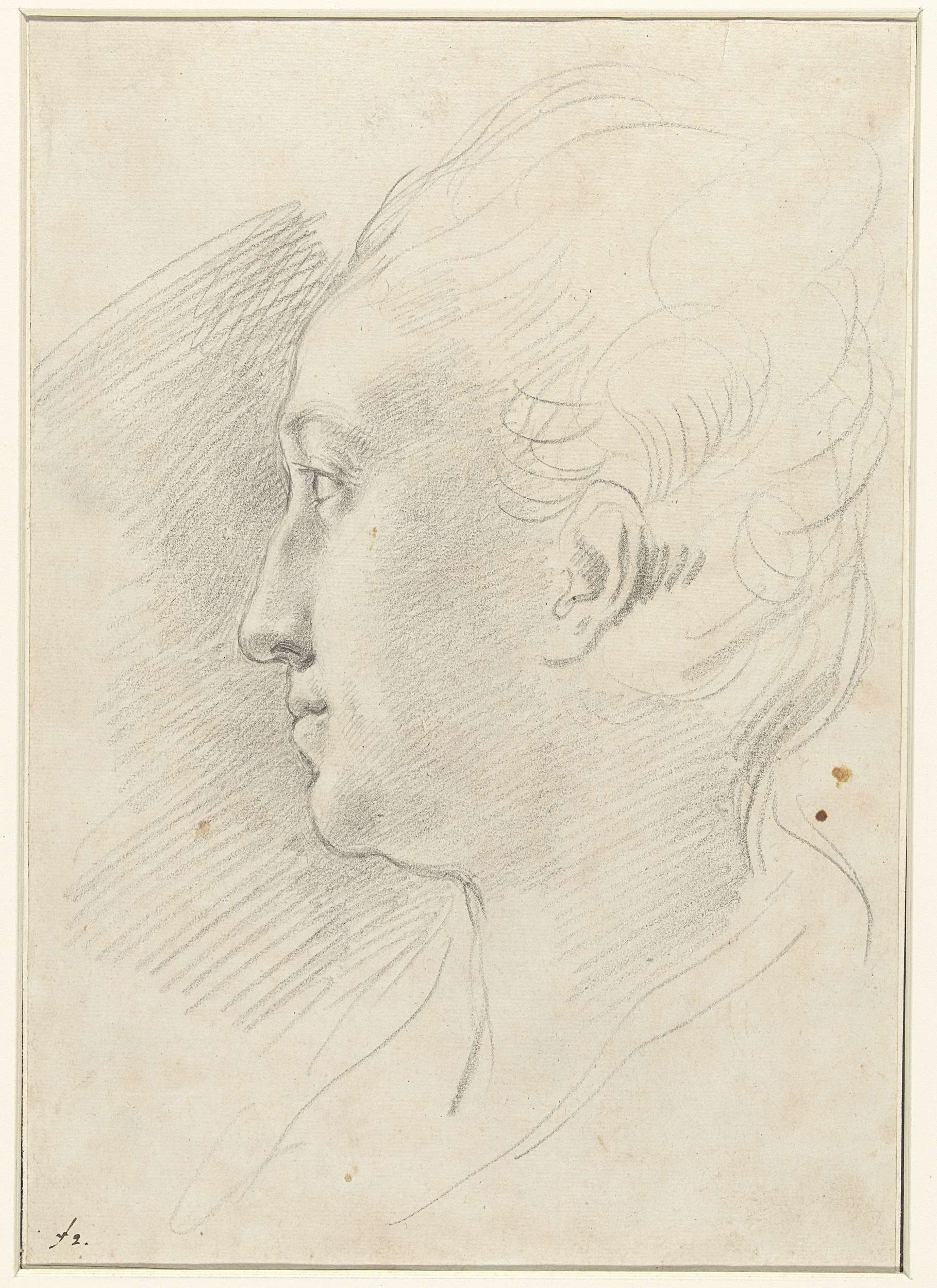 Portrait of a lady by Gabriel Jacques de Saint-Aubin, Rococo style