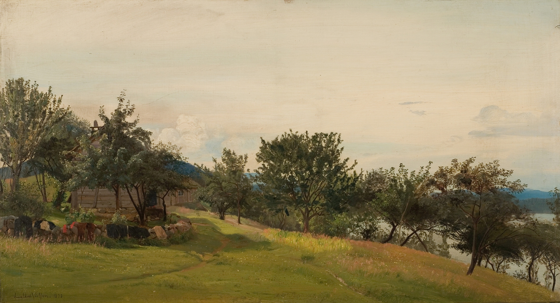 Nøsthaug, Kvinnherred, by Amaldus Nielsen, public domain