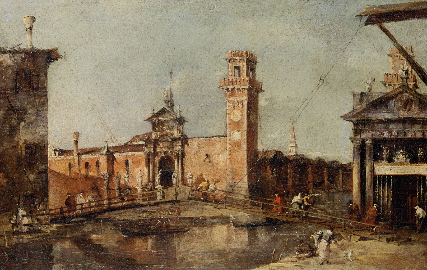 The Entrance to the Arsenal in Venice, by Francesco Guardi, public domain
