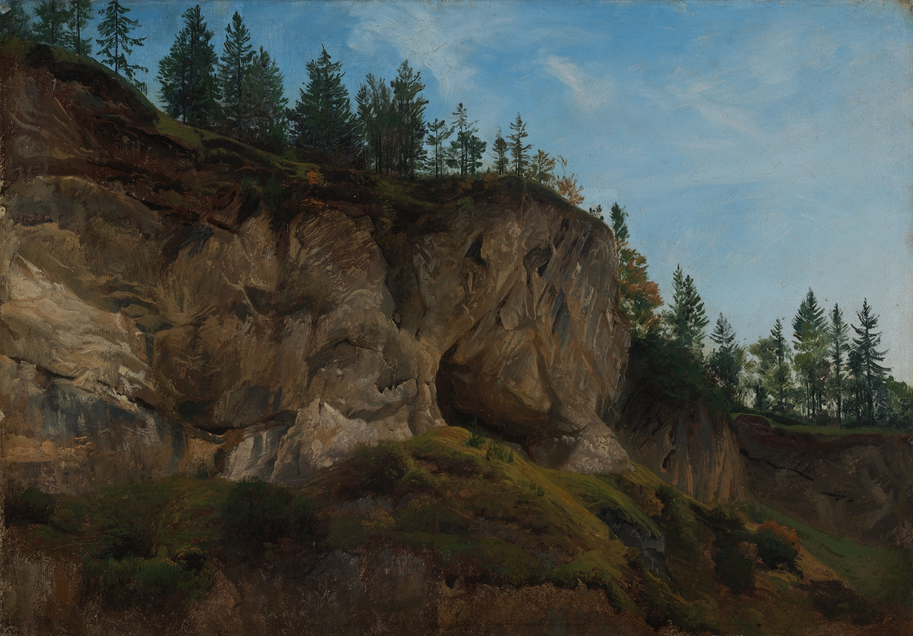 Felsabhang in der Schweiz, by Johann Wilhelm Schirmer, public domain