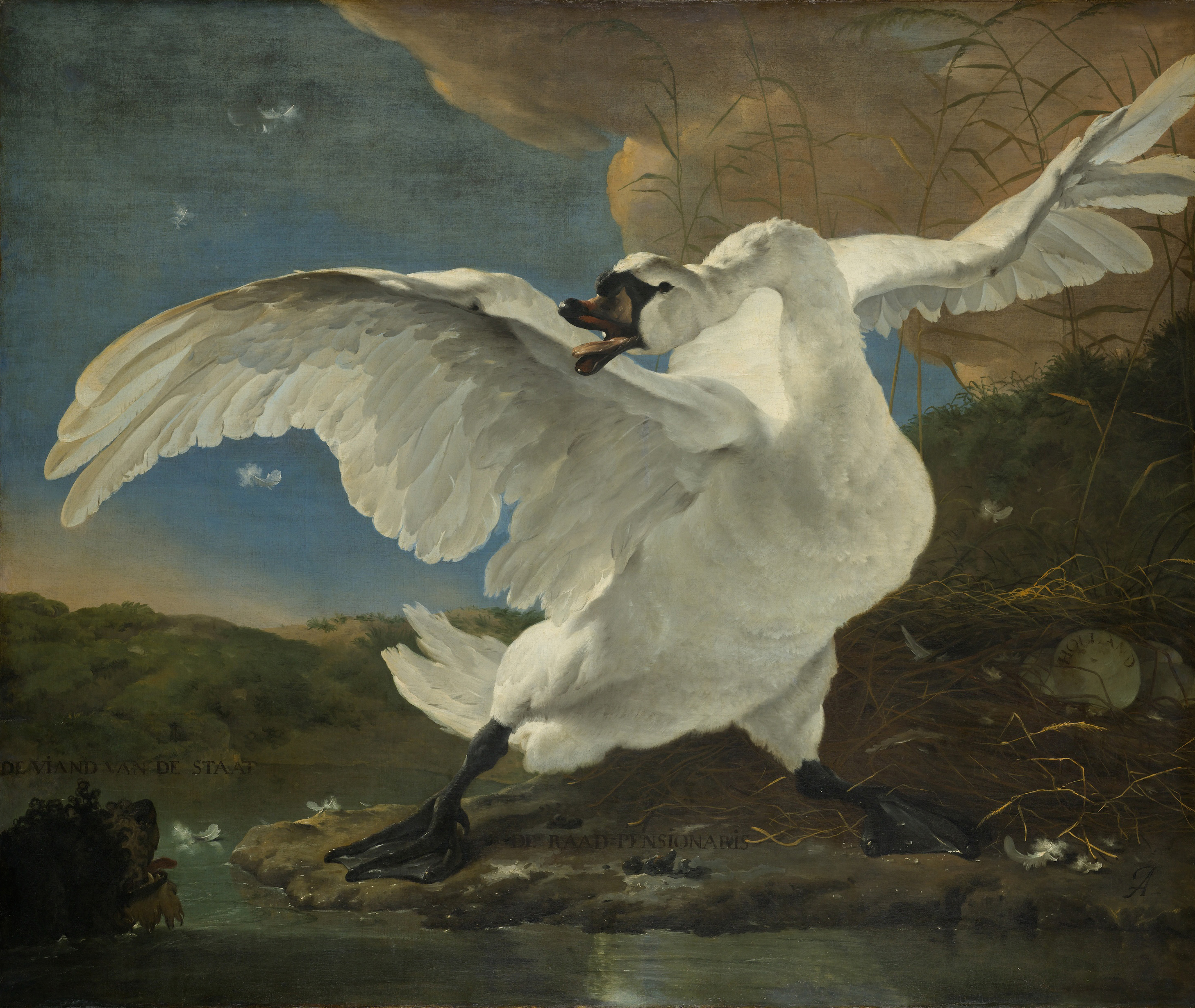 The Threatened Swan, by Jan Asselijn, public domain