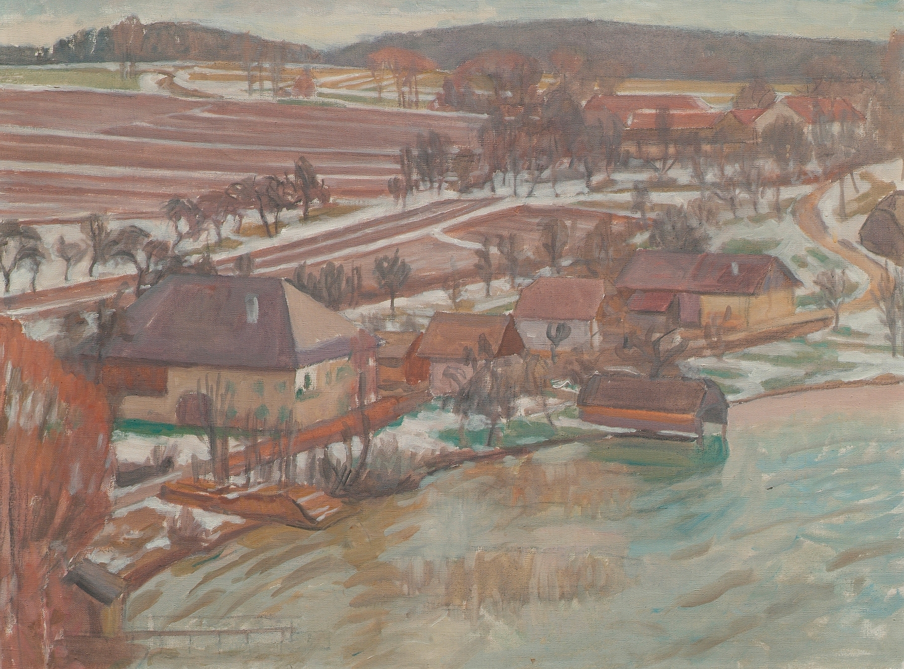 Unterbuchberg im Vorfrühling, by Walther Gamerith, public domain