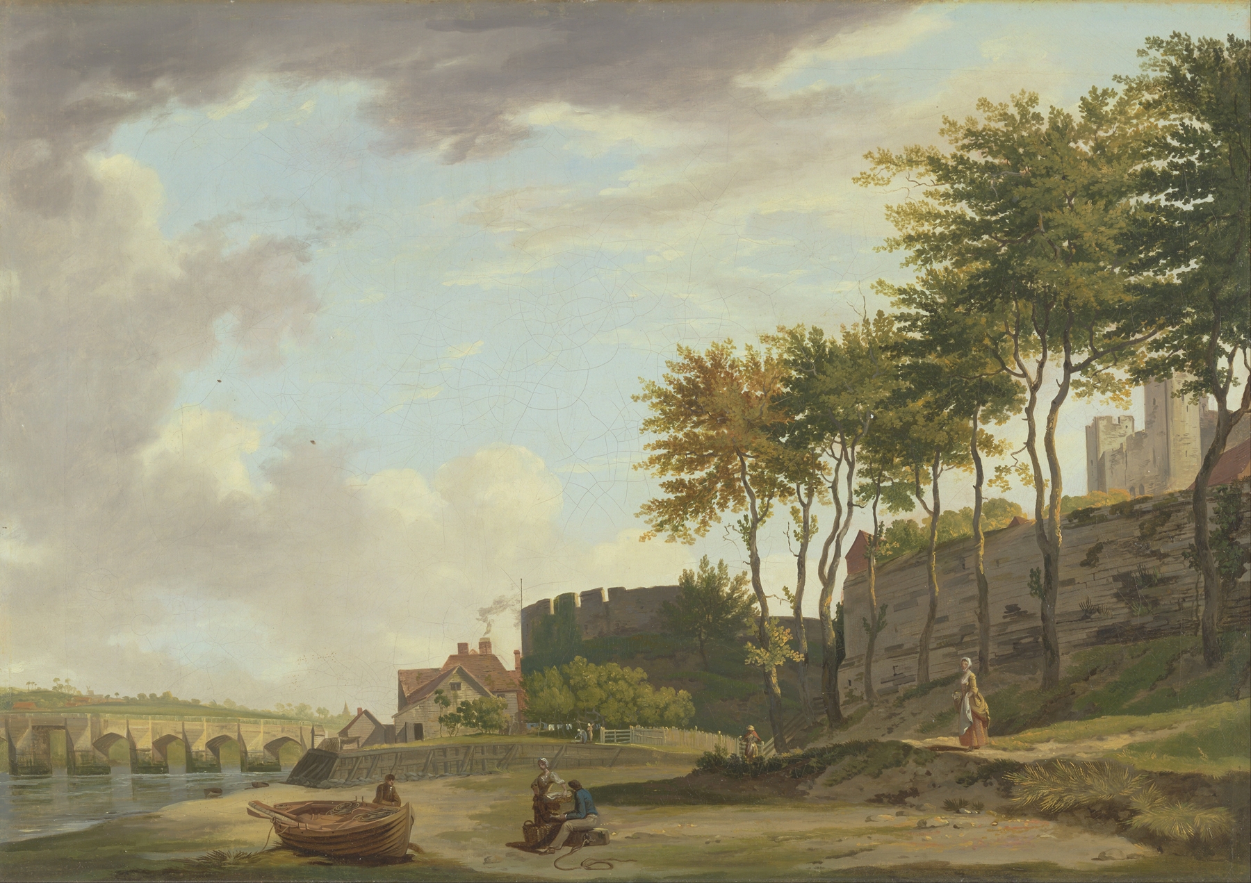 The Medway at Rochester, by Francis Wheatley, public domain