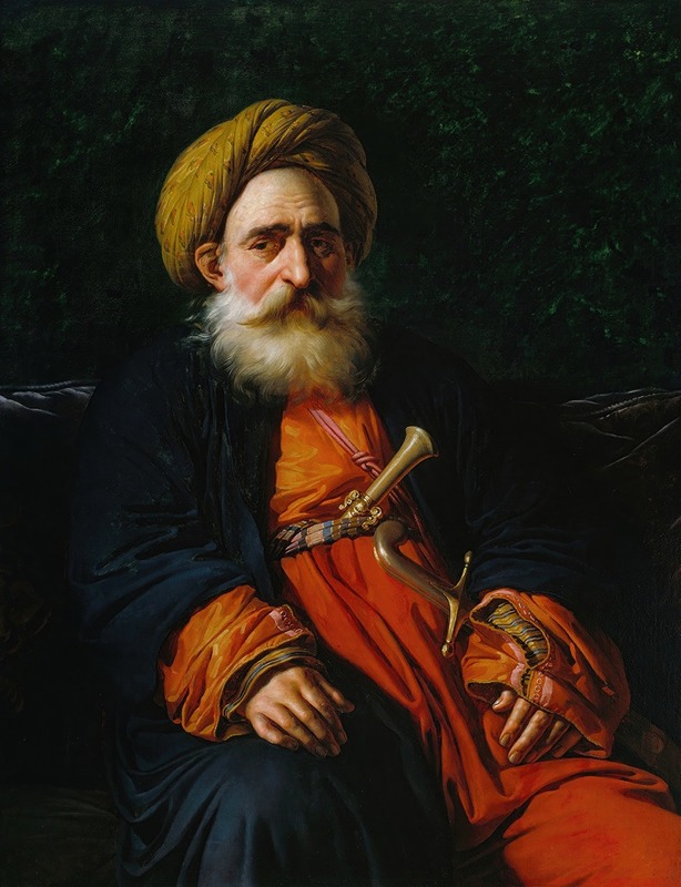 Portrait of the Katchef Dahouth, oil on canvas by Anne-Louis Girodet de Roussy-Trioson