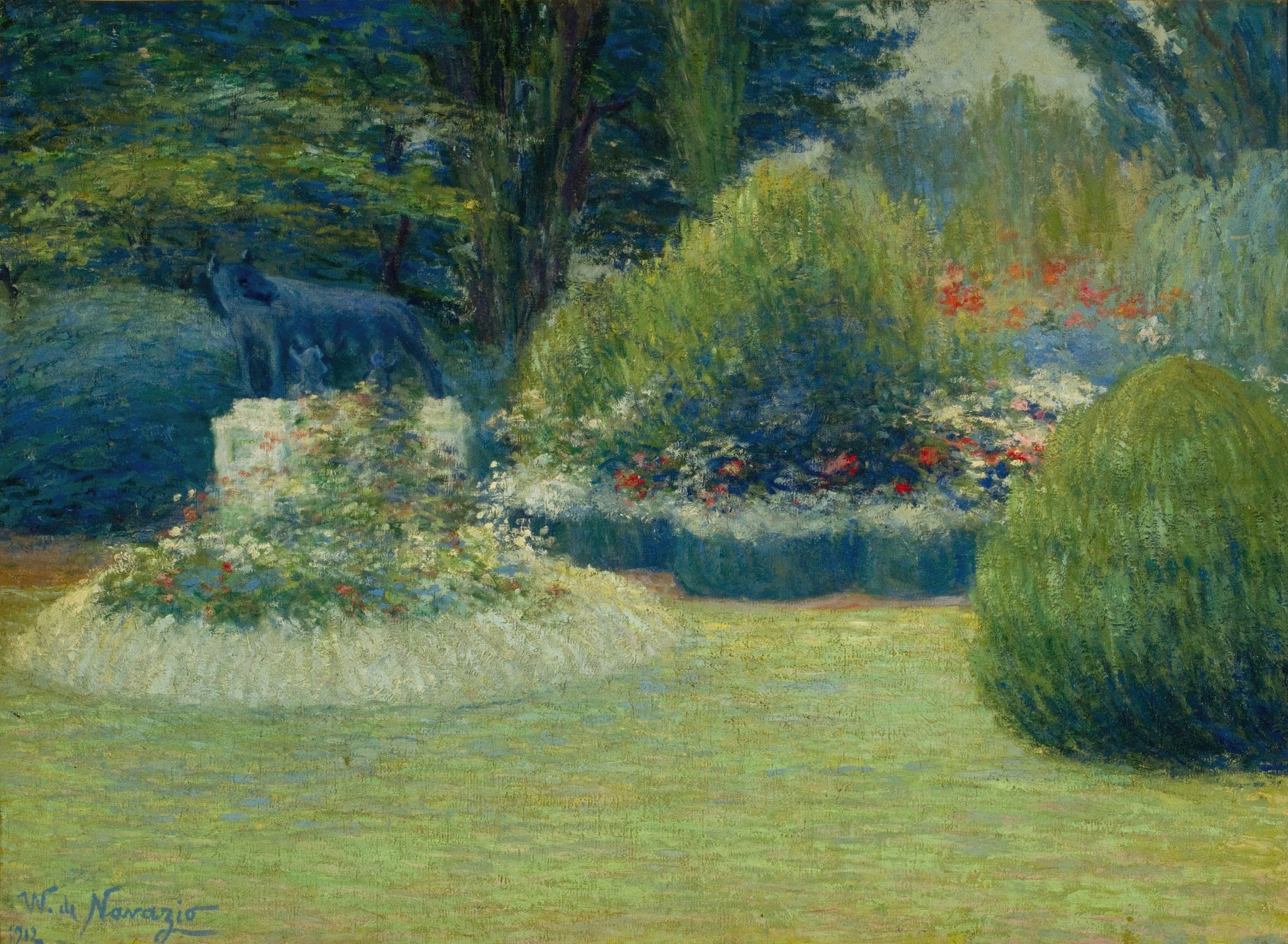 Gray Day by Walter de Navazio, modernism, depicting a serene landscape with gray tones.