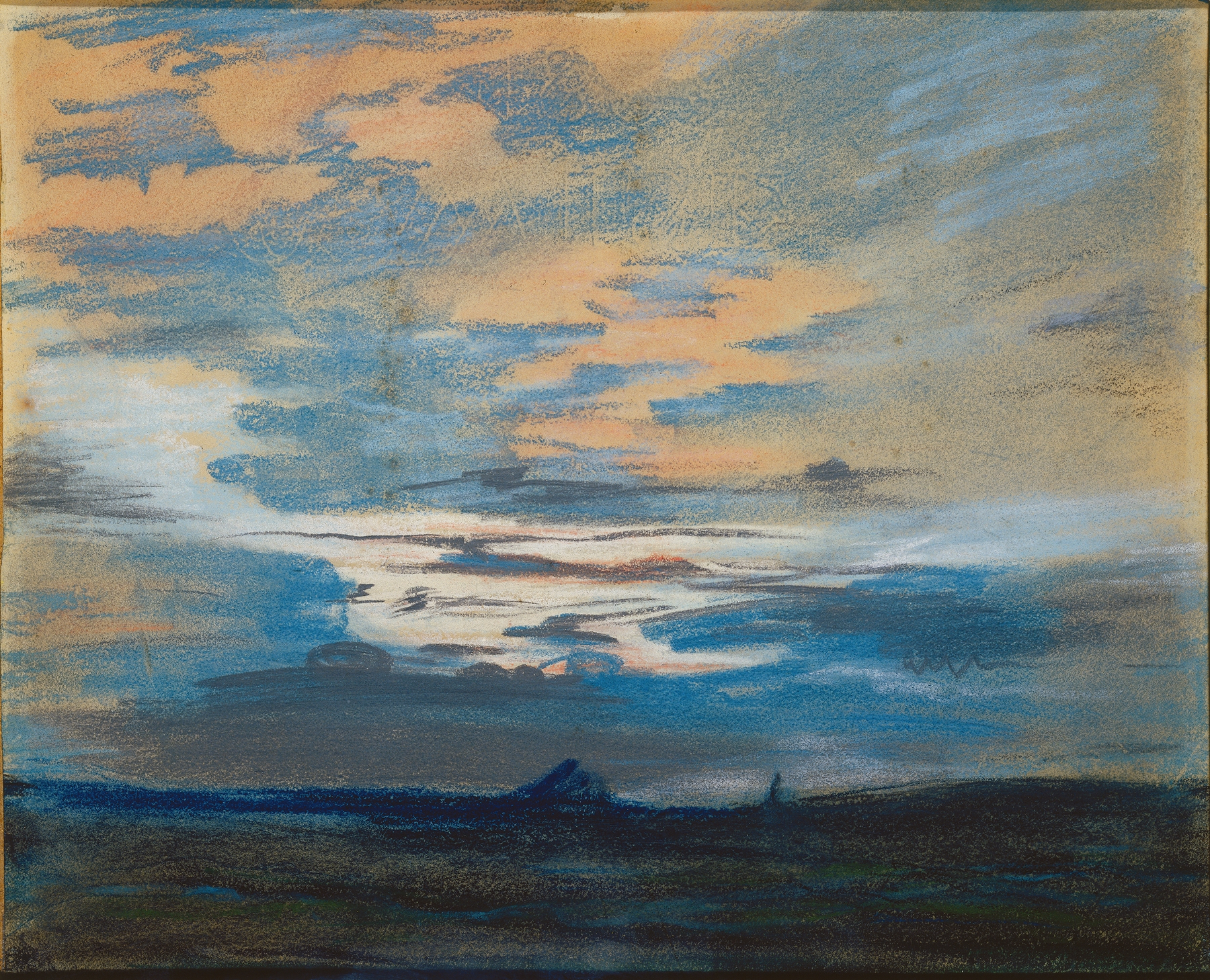 Sunset, by Eugène Delacroix, public domain