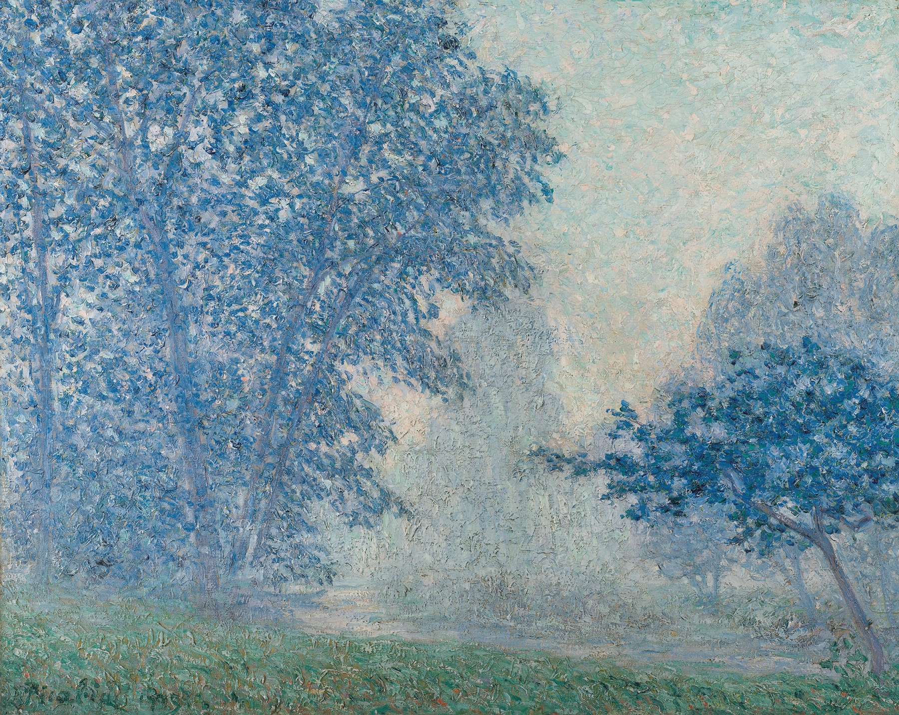 Lever du soleil dans la brume, Montigny, by Francis Picabia, public domain