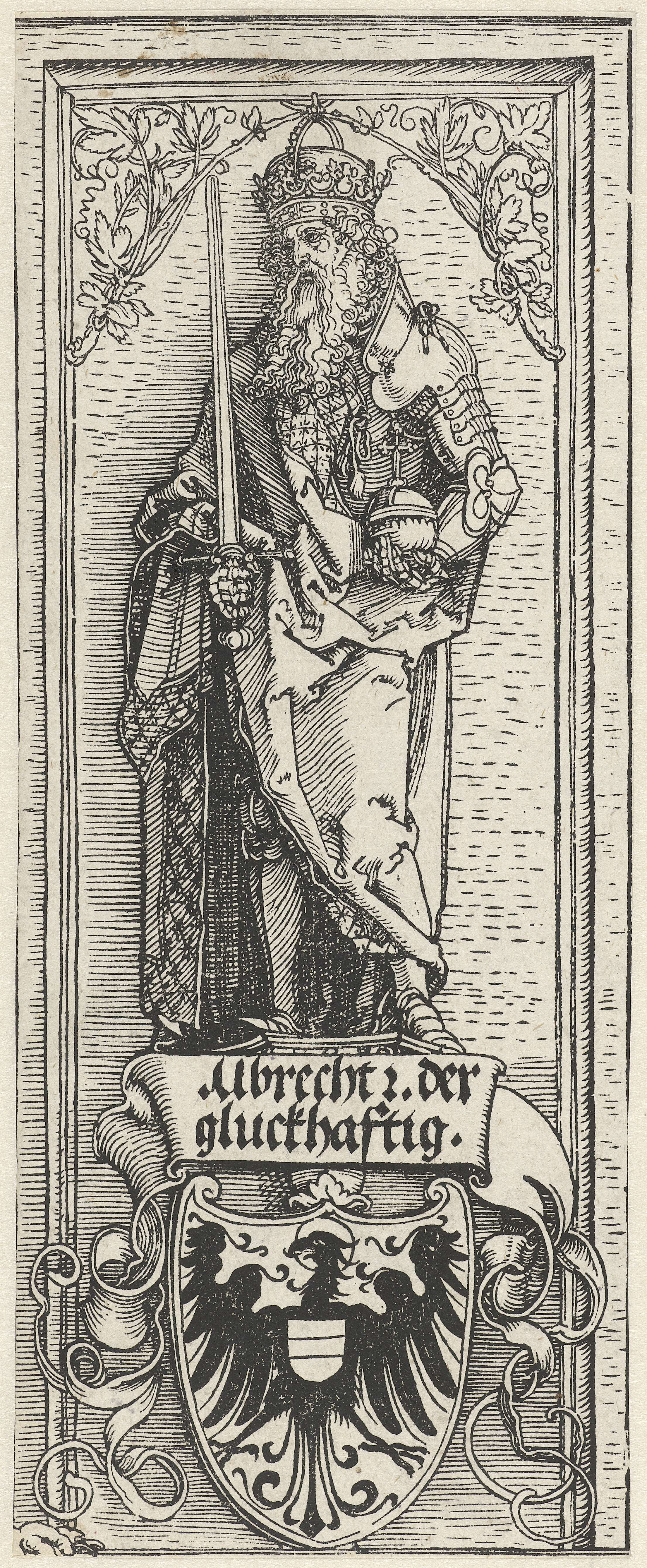 Portrait of Albrecht de Gelukkige, 1515, paper, by Albrecht Dürer