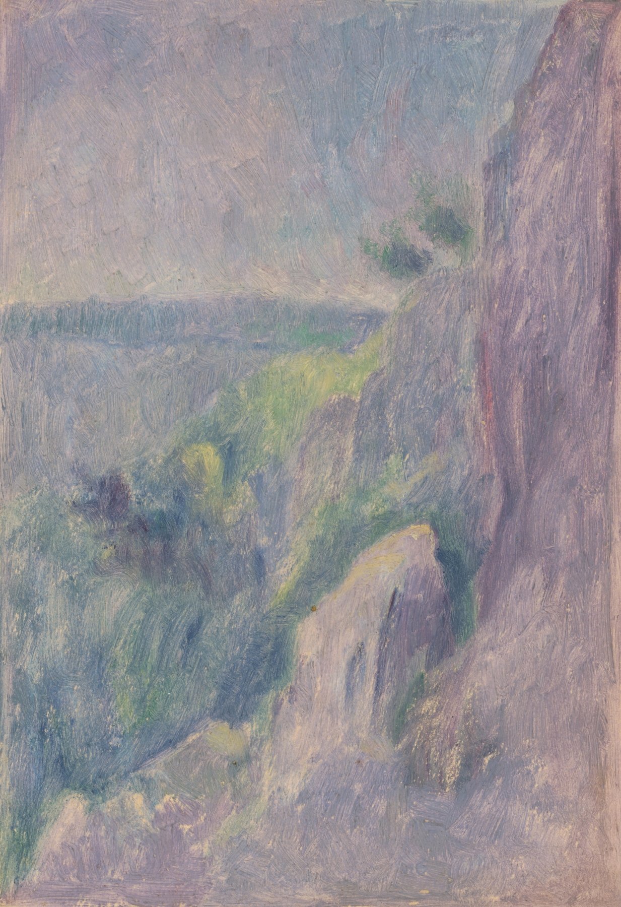 Landscape II by Dezider Czölder, oil on canvas depicting ethereal light in nature