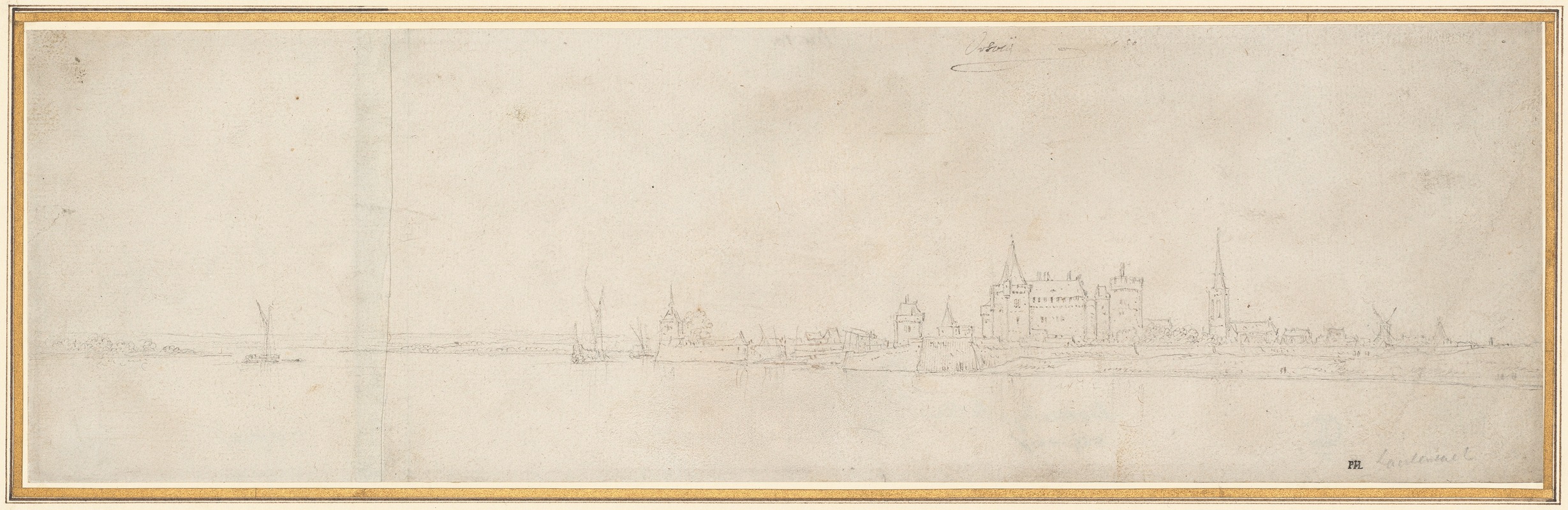 A landscape painting depicting the town of Orsoy.