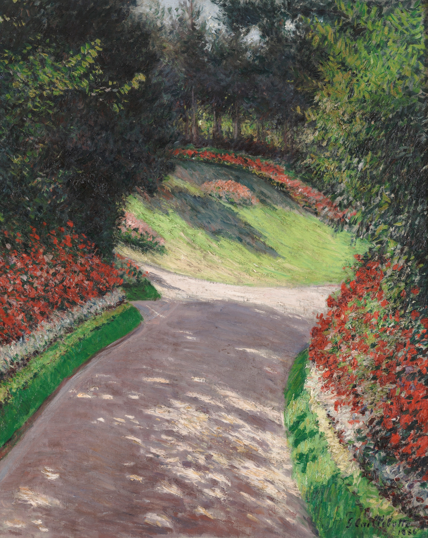 The Path in the Garden, by Gustave Caillebotte, public domain
