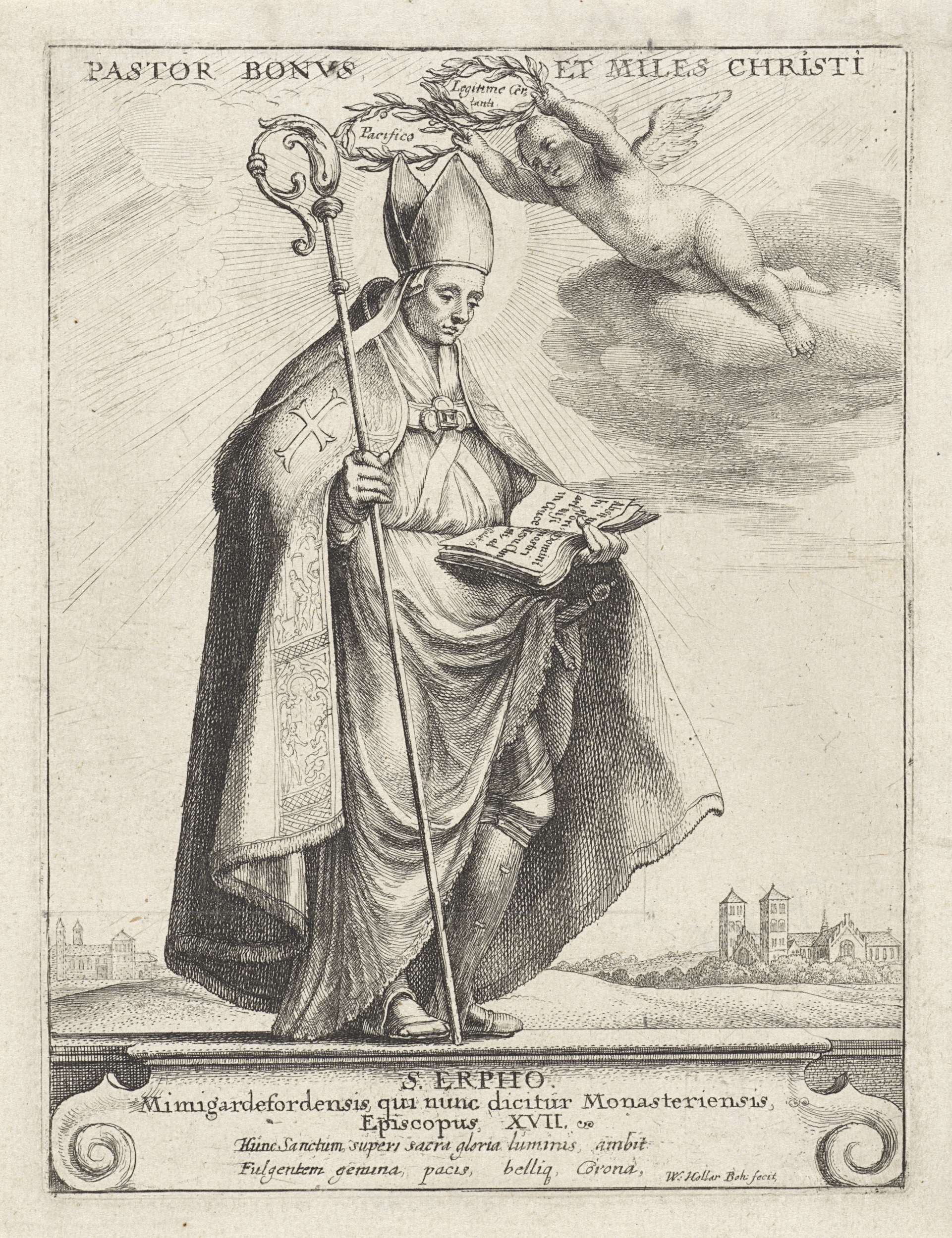 Portrait of H. Erpho, etching by Wenceslaus Hollar