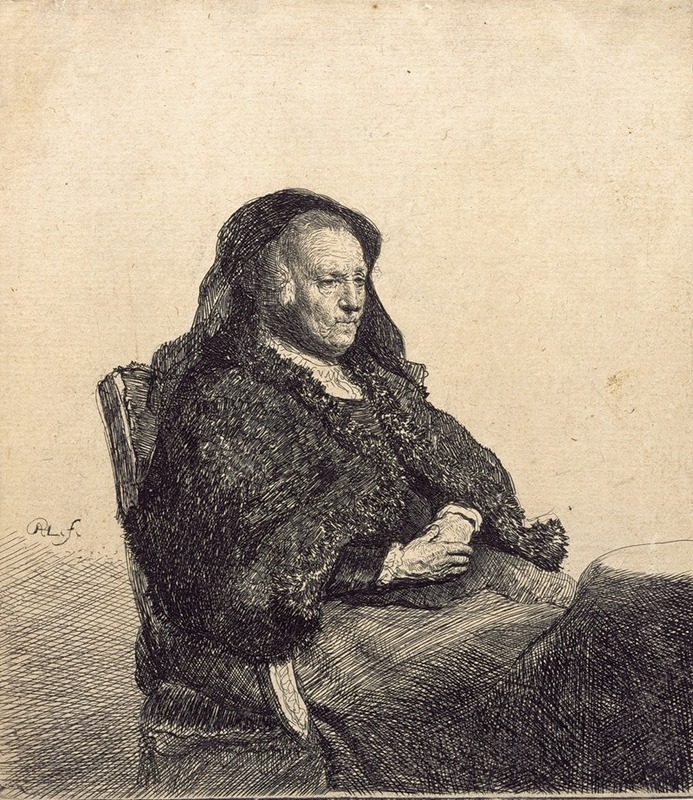 Rembrandt's painting of his mother captures her in a moment of quiet reflection.