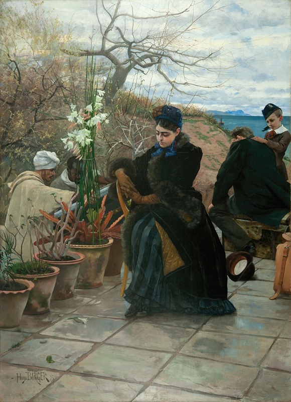 A depiction of refugees in a somber setting, highlighting their plight.