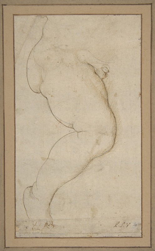 A detailed study of a child's leg by Raphael.