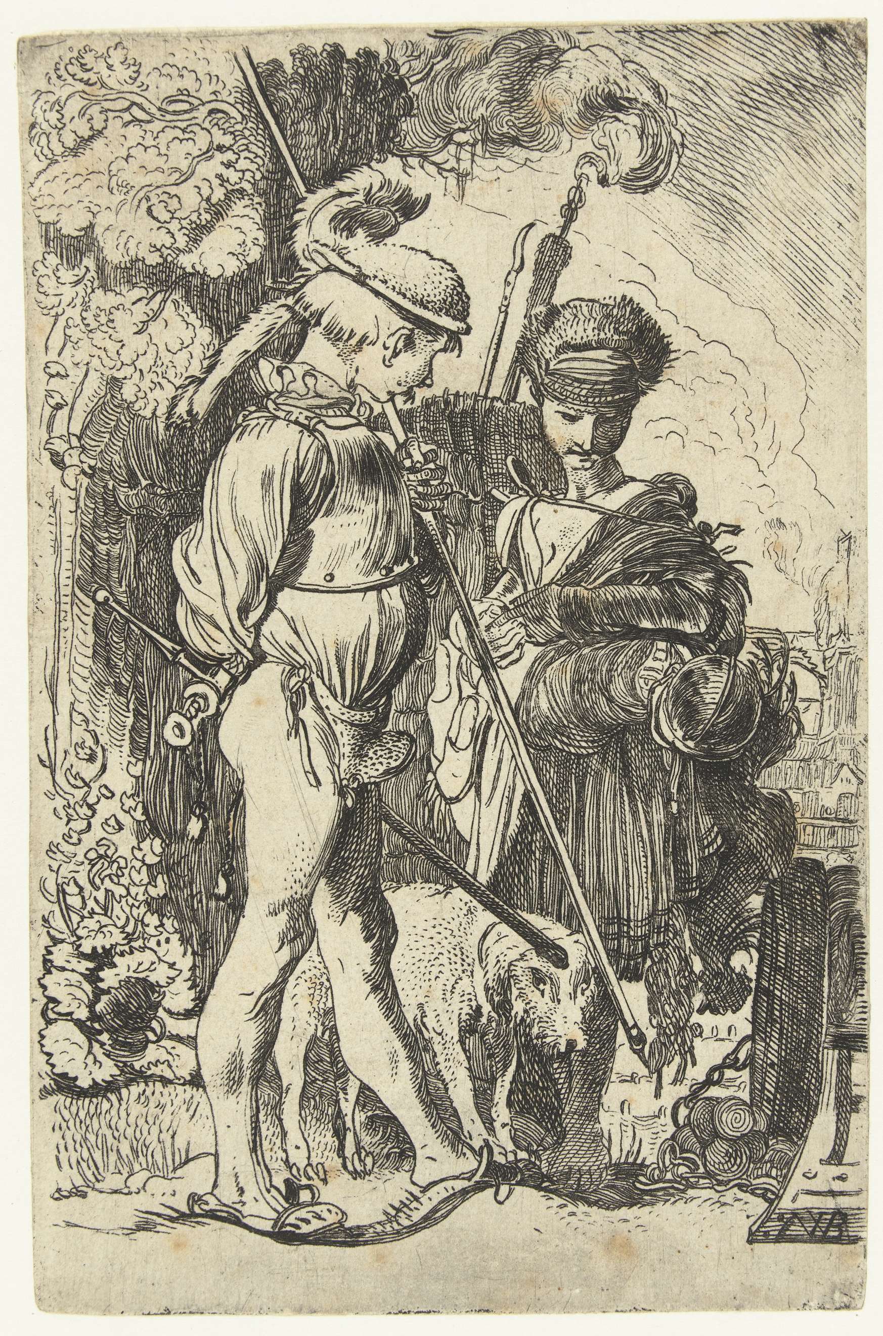 Kanonnier en marketentster, by Willem Pietersz Buytewech, public domain