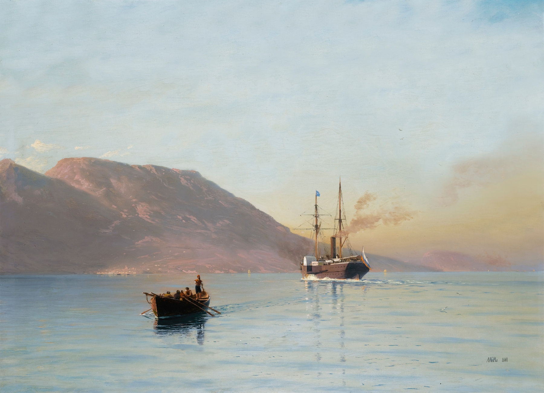 The Bay Of Feodosia, by Lev Felixovich Lagorio, public domain