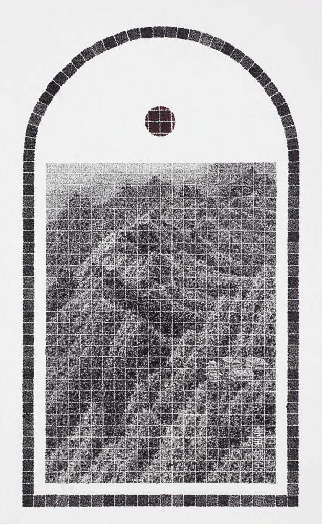Secluded Mountain Temple, from the series "Sacrifice", by Lee Chun-Yi (Li Junyi) 李君毅, public domain