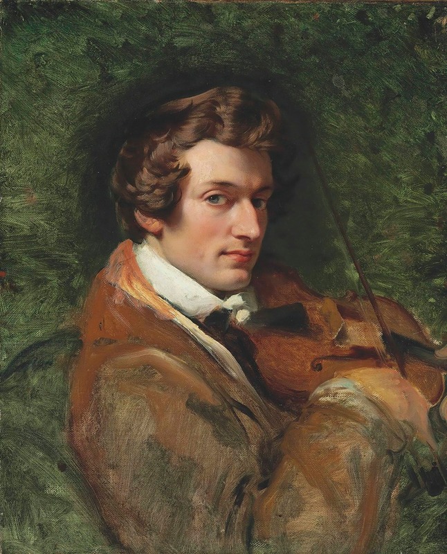 Portrait of Charles Auguste de Bériot by Horace Vernet.