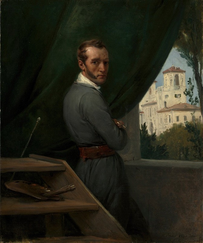 Self-Portrait in Rome by Horace Vernet showcases the artist's introspective nature.