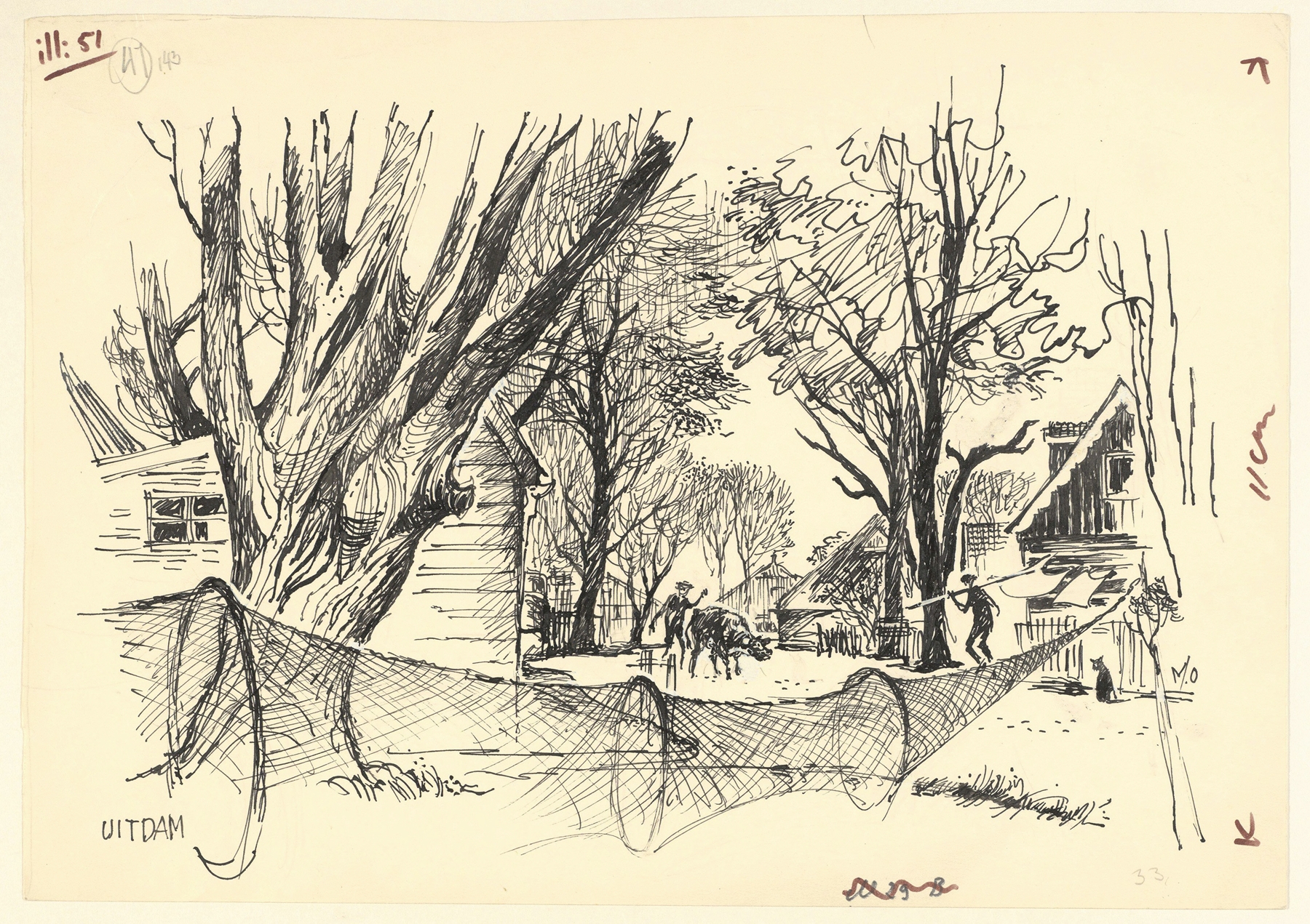 Gezicht te Uitdam., by Maarten Oortwijn, public domain