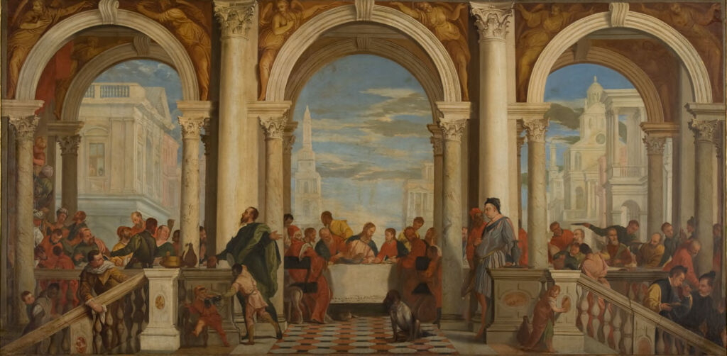 Feast in the House of Levi, by Unidentified artist, public domain