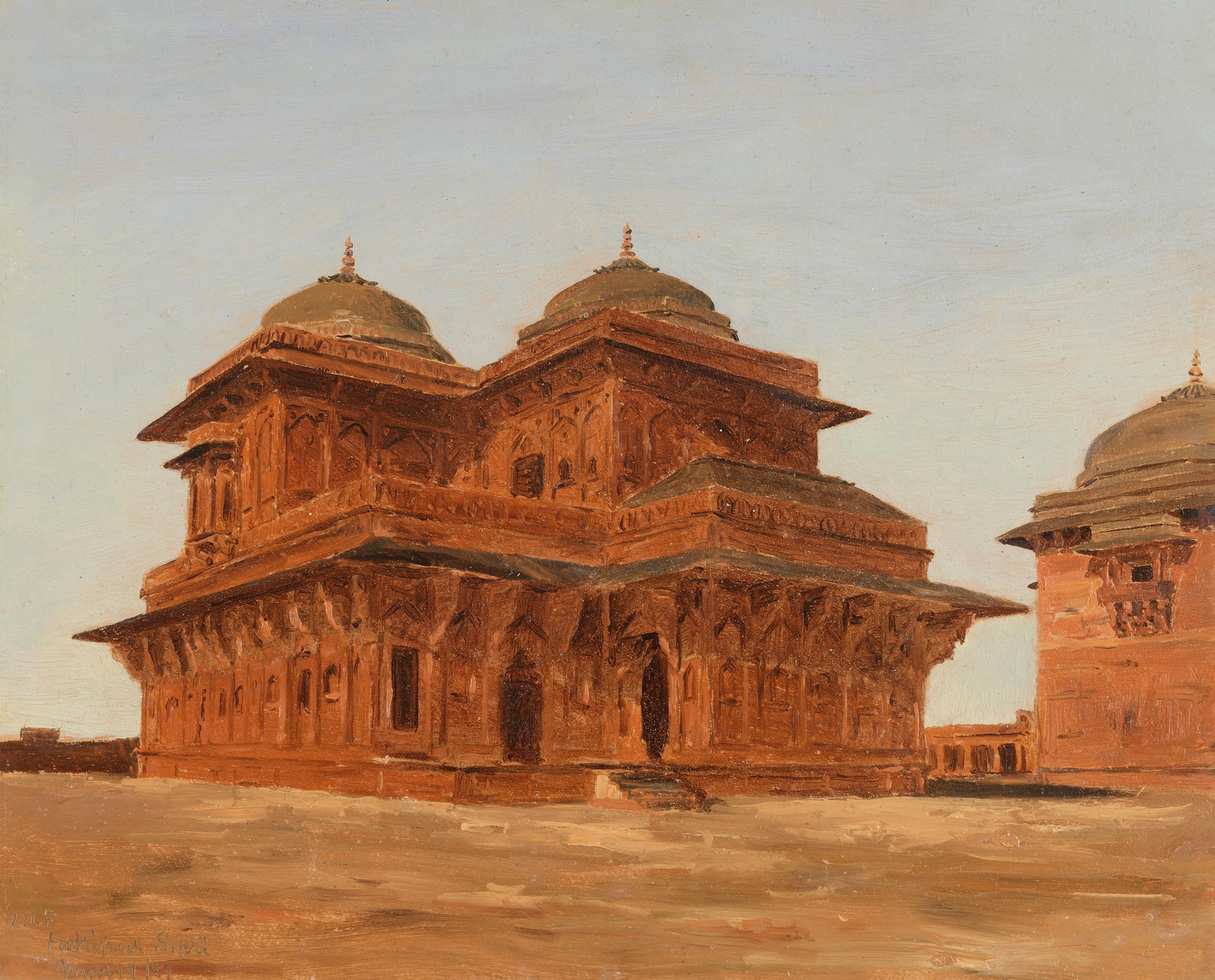 Architecture of Birbal's Palace, Fatehpur Sikri by Lockwood de Forest, Victorian style