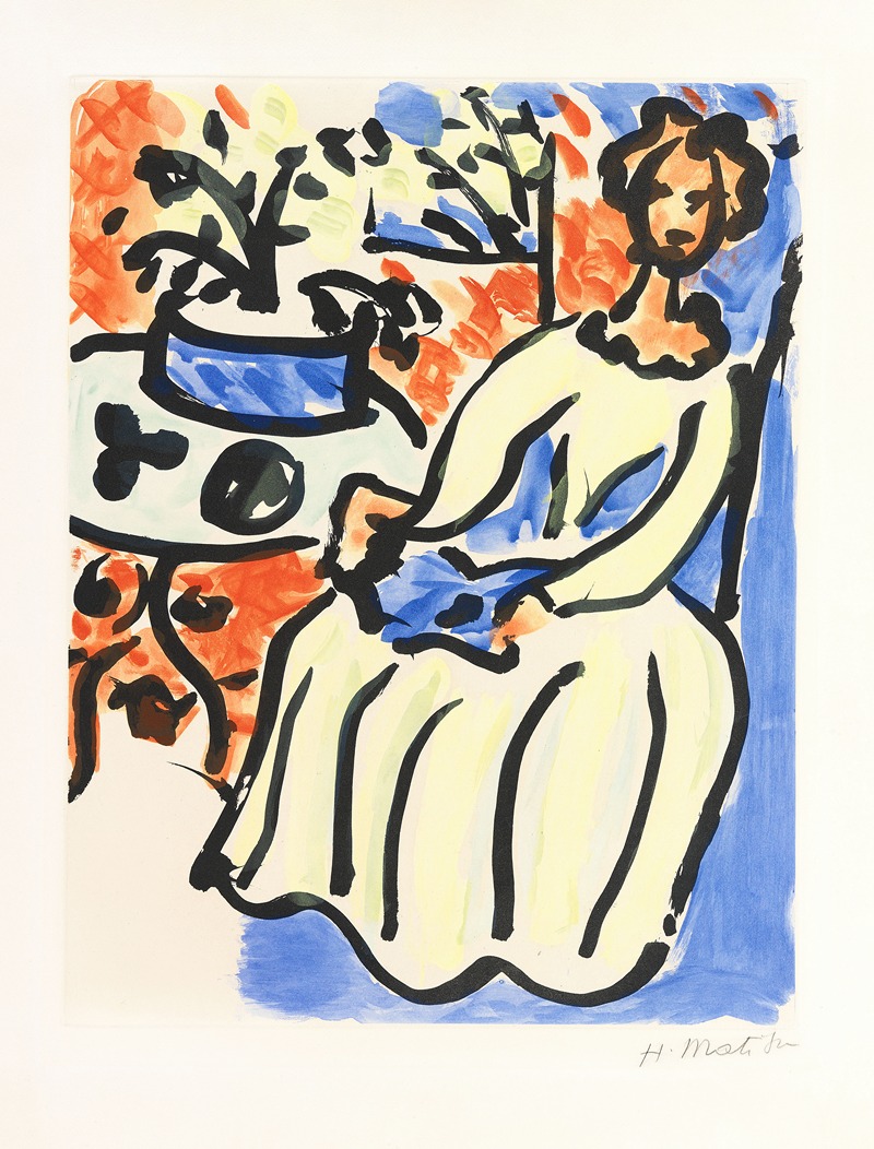 Henri Matisse's 'Marie-José en robe jaune' features a vibrant portrayal of a woman in a yellow dress.